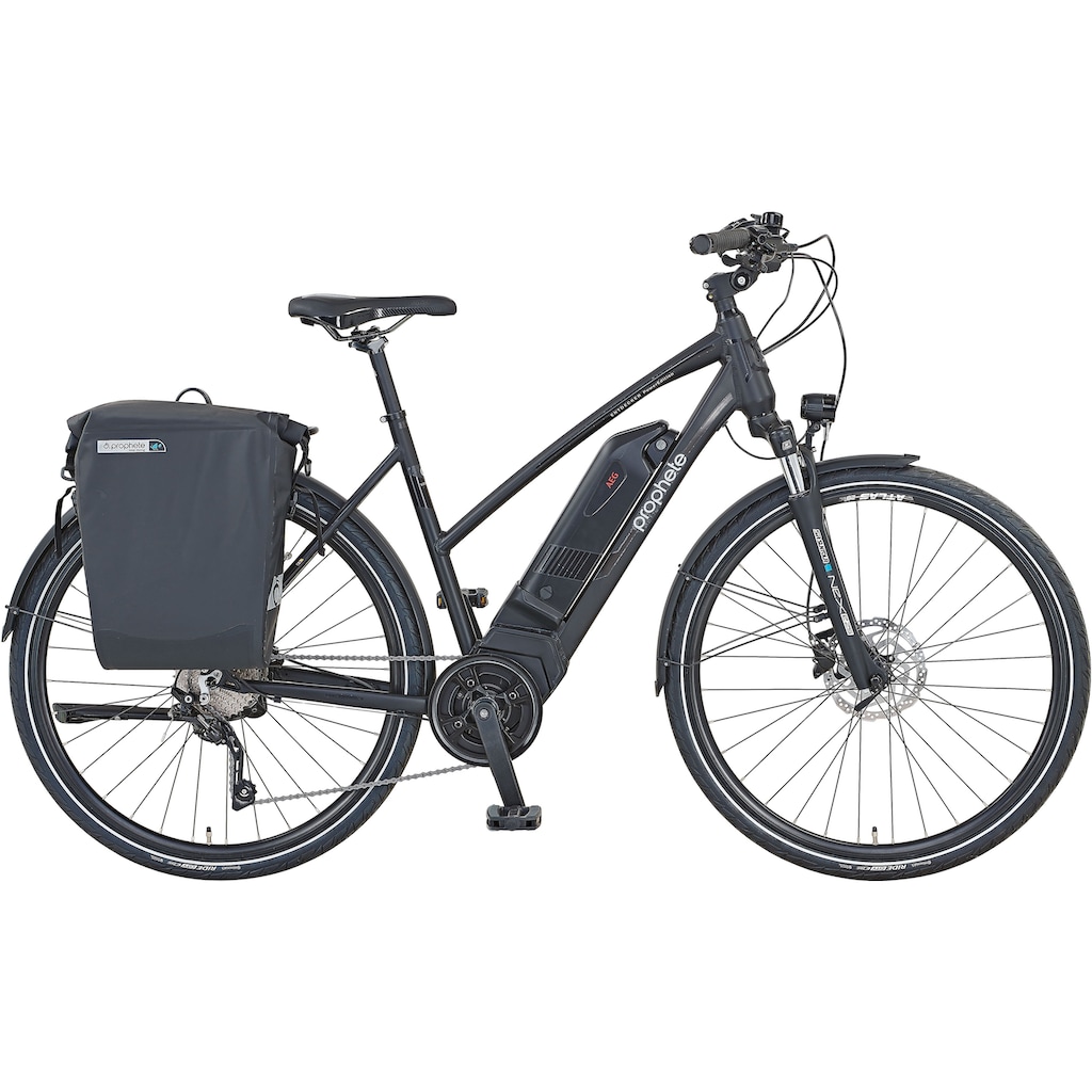 Prophete E-Bike »Prophete PowerEdition Damen«, 10 Gang, Shimano, Shimano RD-T6000, Mittelmotor 250 W