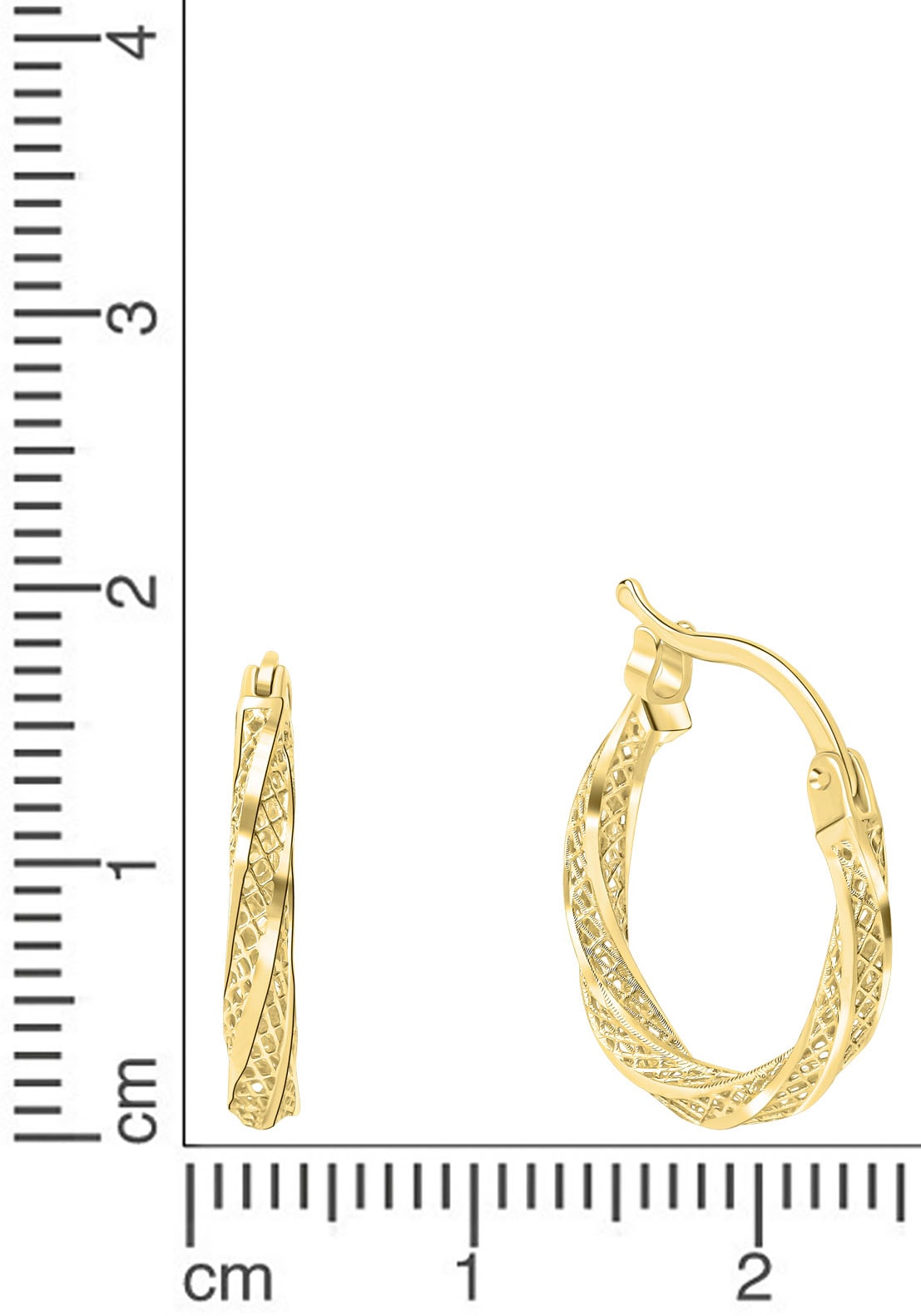 Firetti Paar Creolen »Schmuck Geschenk Gold 375 Ohrschmuck Creole«