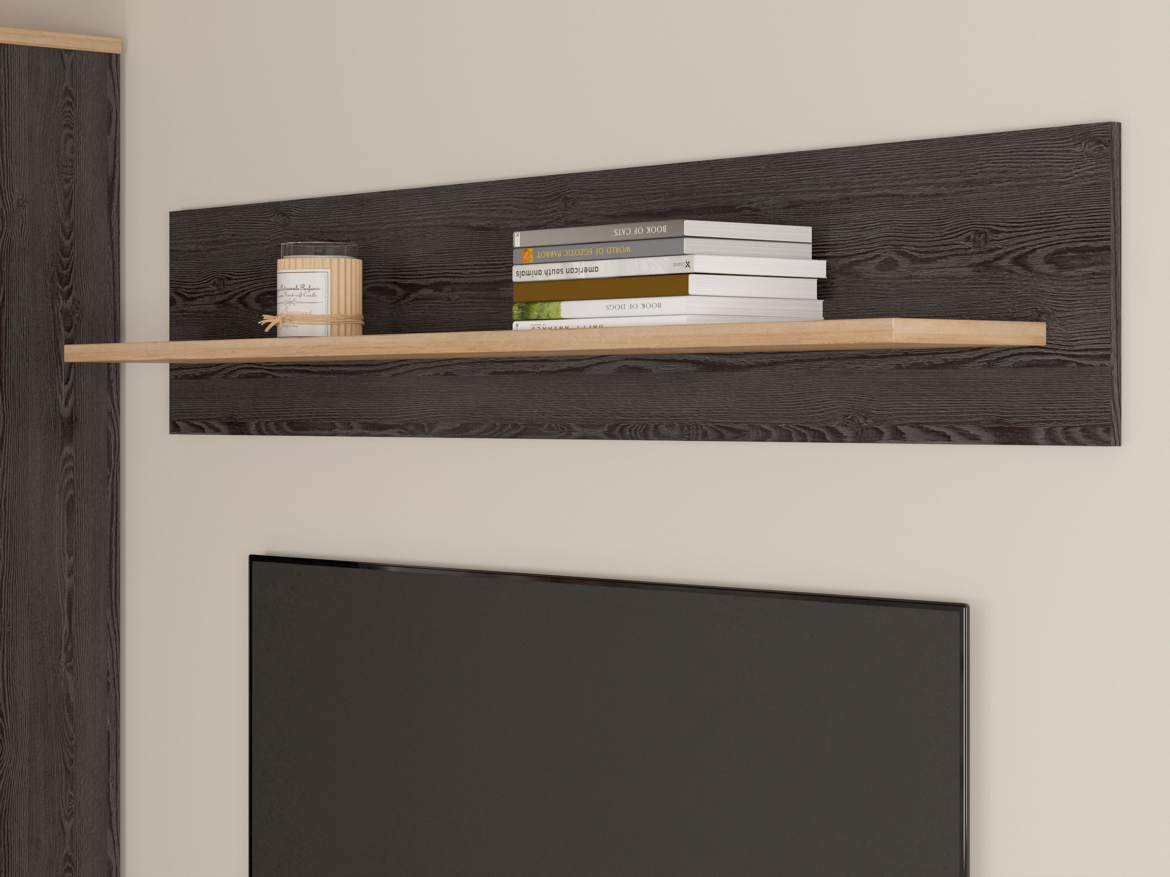 FORTE Wandboard »Bohol, Wandregal, einfache Montage« B/H/T 160/29,6/21,9 erhältlich in 2 Dekoren, Landhausstil