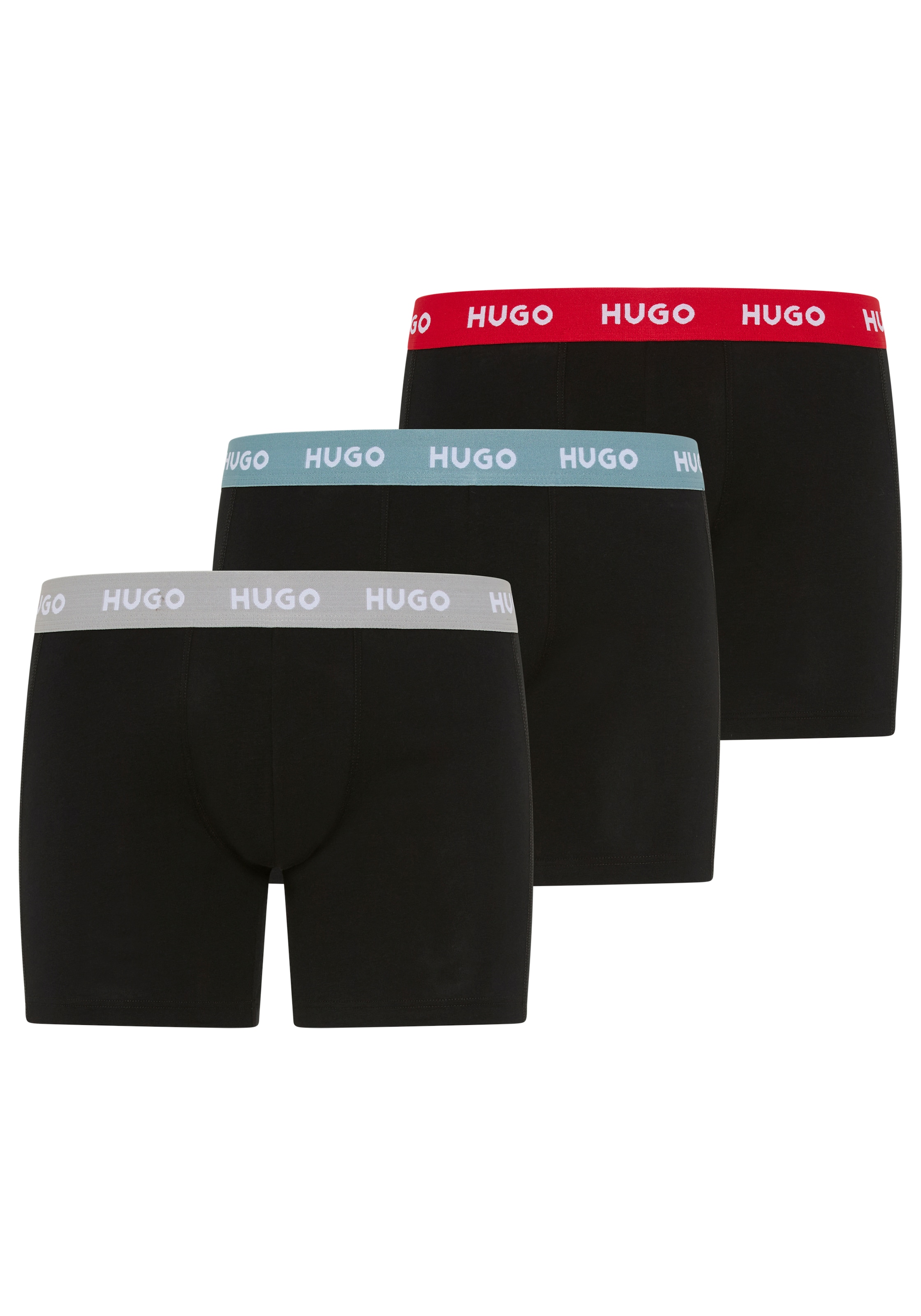HUGO Underwear Boxer »BOXERBR TRIPLE« Packung, 3er, 3 Stk. mit elastischem Bund