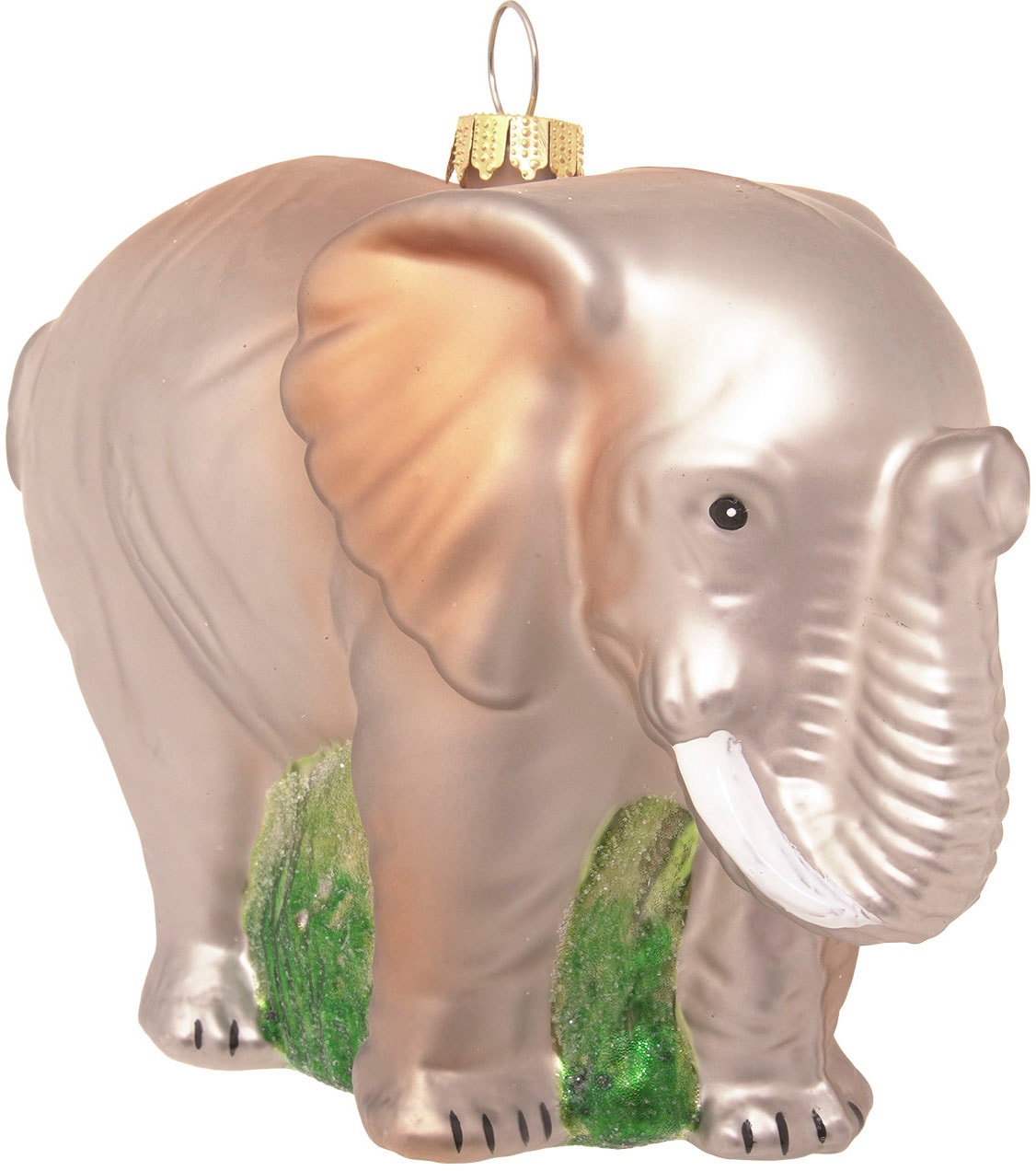 Christbaumschmuck »Elephant, Grau, 12cm«, (1 tlg.), Christbaumschmuck aus Glas,...