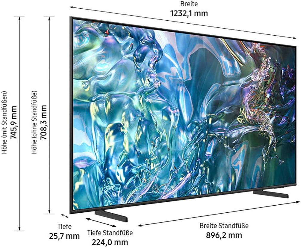 Samsung QLED-Fernseher »GQ55Q60DAU«, 4K Ultra HD, Smart-TV