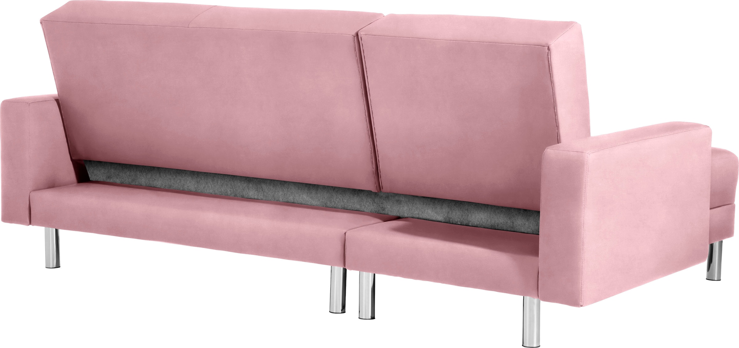 Max Winzer® Schlafsofa »Just Fresh modernes kubisches Sofa, Rückenverstellung für Sitzkomfort« Recamiere links oder rechts montierbar, elegante Metallfüße