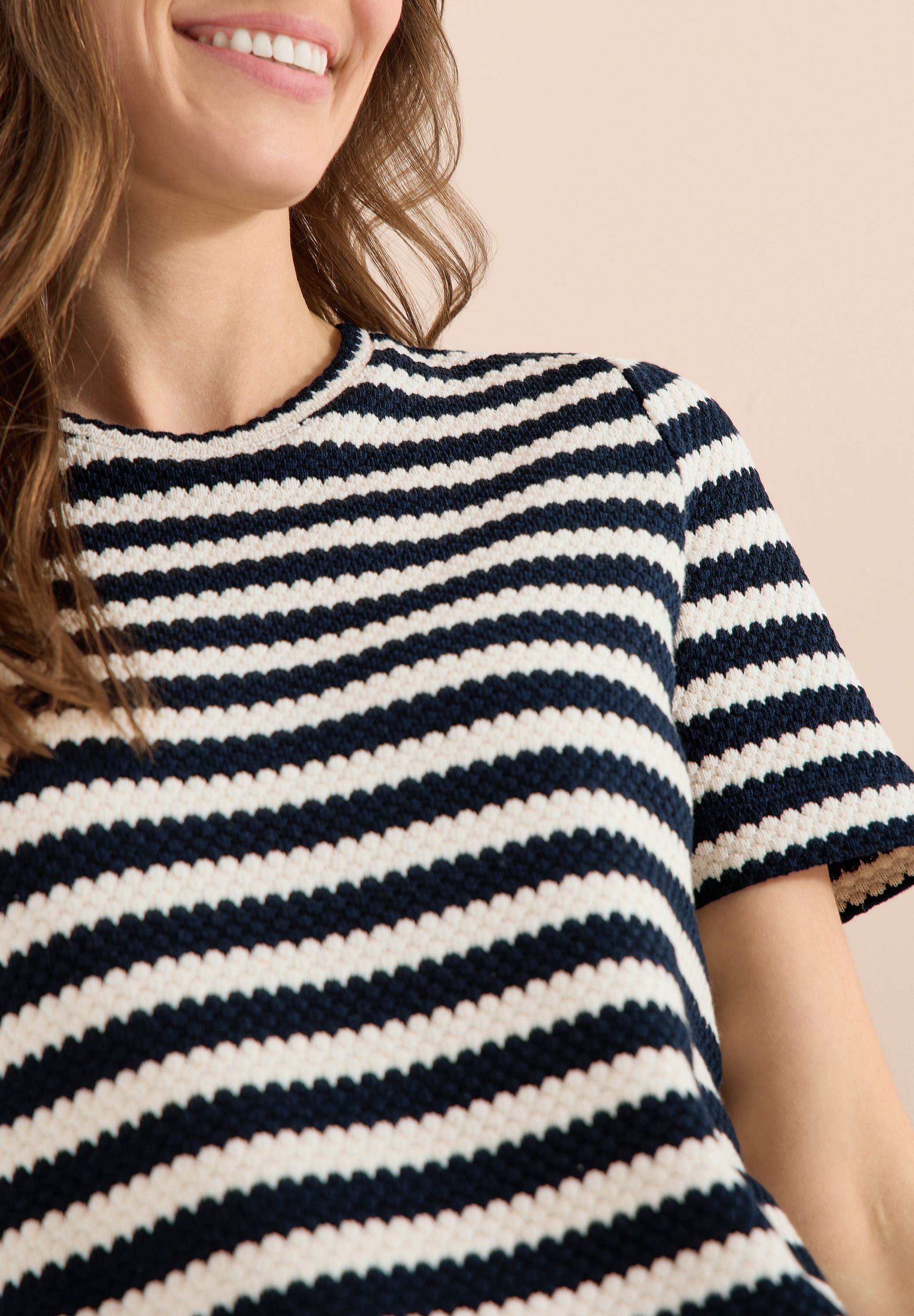 Cecil Strickpullover mit Streifen Muster