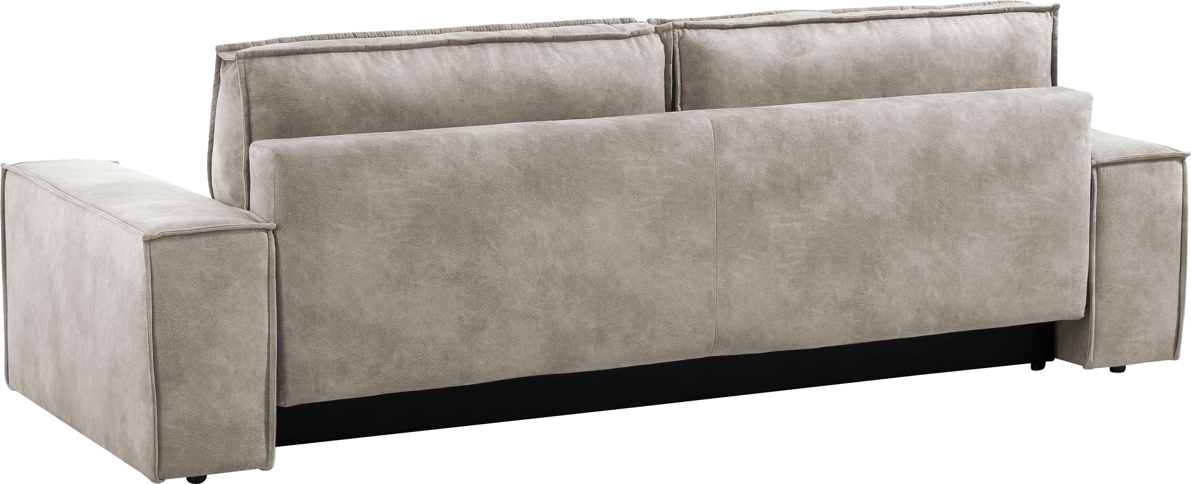 Home affaire 3-Sitzer »SHERWOOD Schlafsofa (257cm) Cord, Samtvelours, Vintage-Lederoptik«, Schlaffunktion mit Bettkasten (ca. 136/200cm)