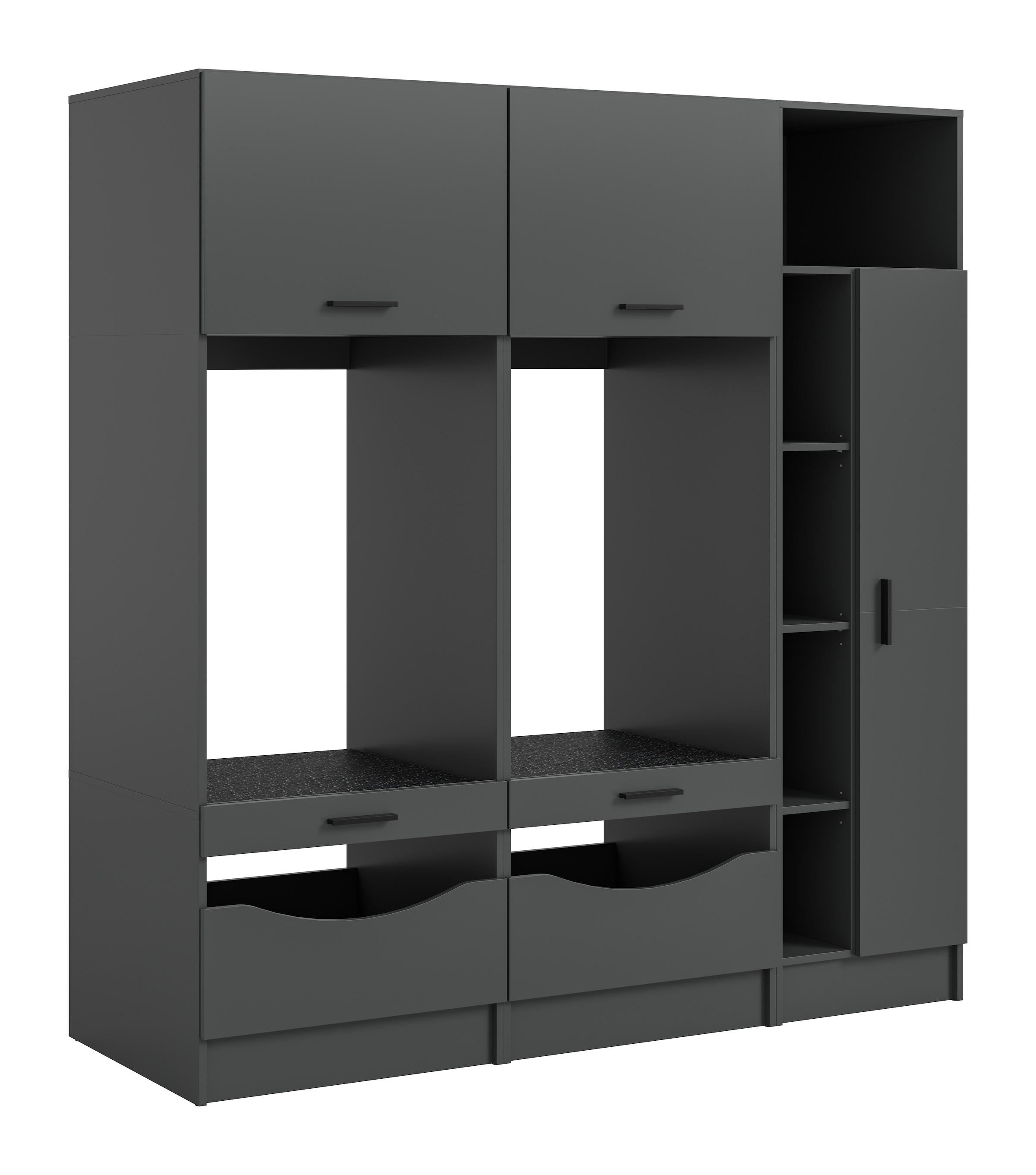 welltime Badmöbel-Set »FALAS,  3-teilig, Hauswirtschaftsraum Set, Breite 182 cm« 2x Waschmaschinenumbau- & 1x Mehrzweckschrank, 