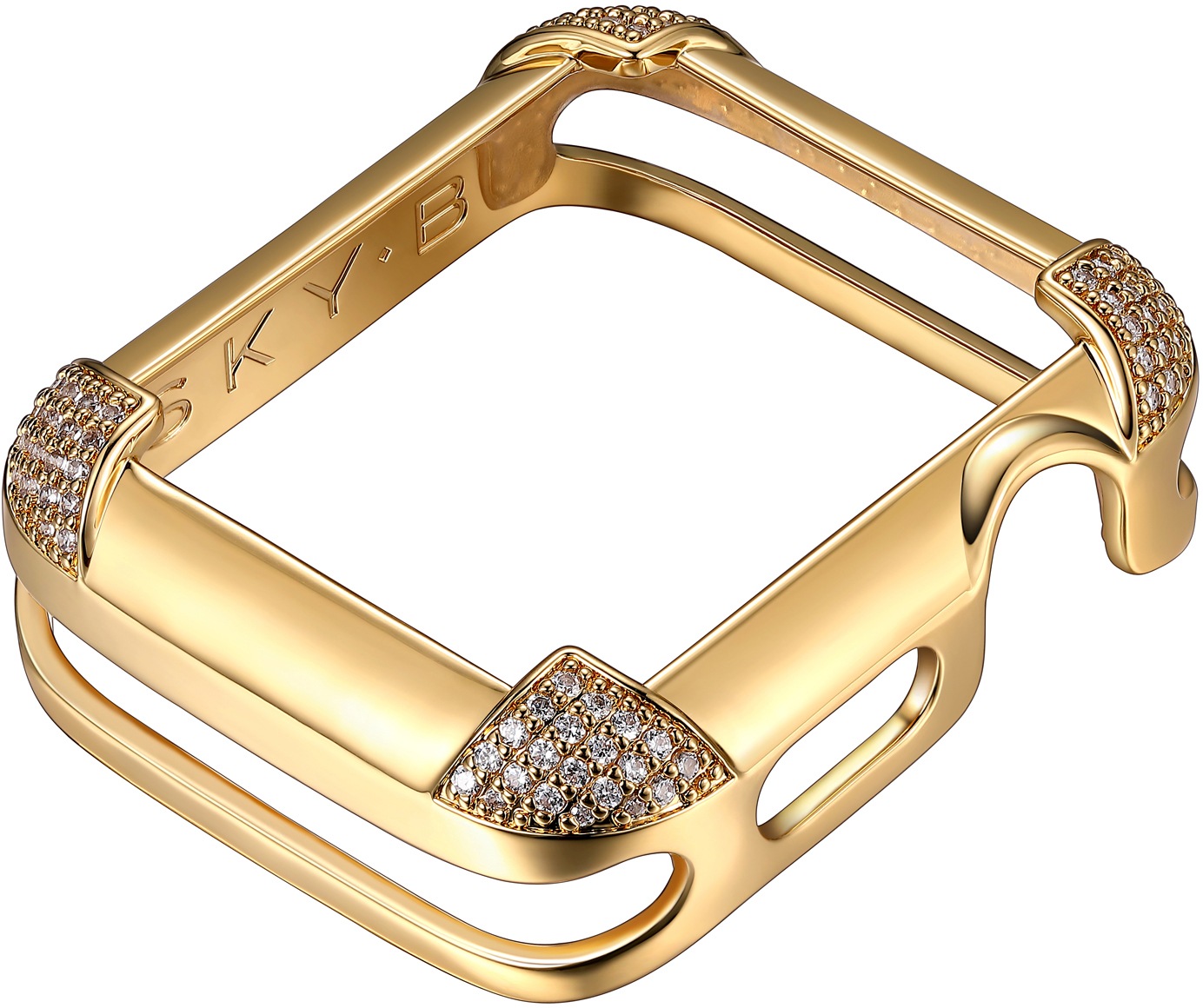 SKY•B Smartwatch-Hülle »PAVÉ CORNERS, W002G44, 44 mm«, Watch