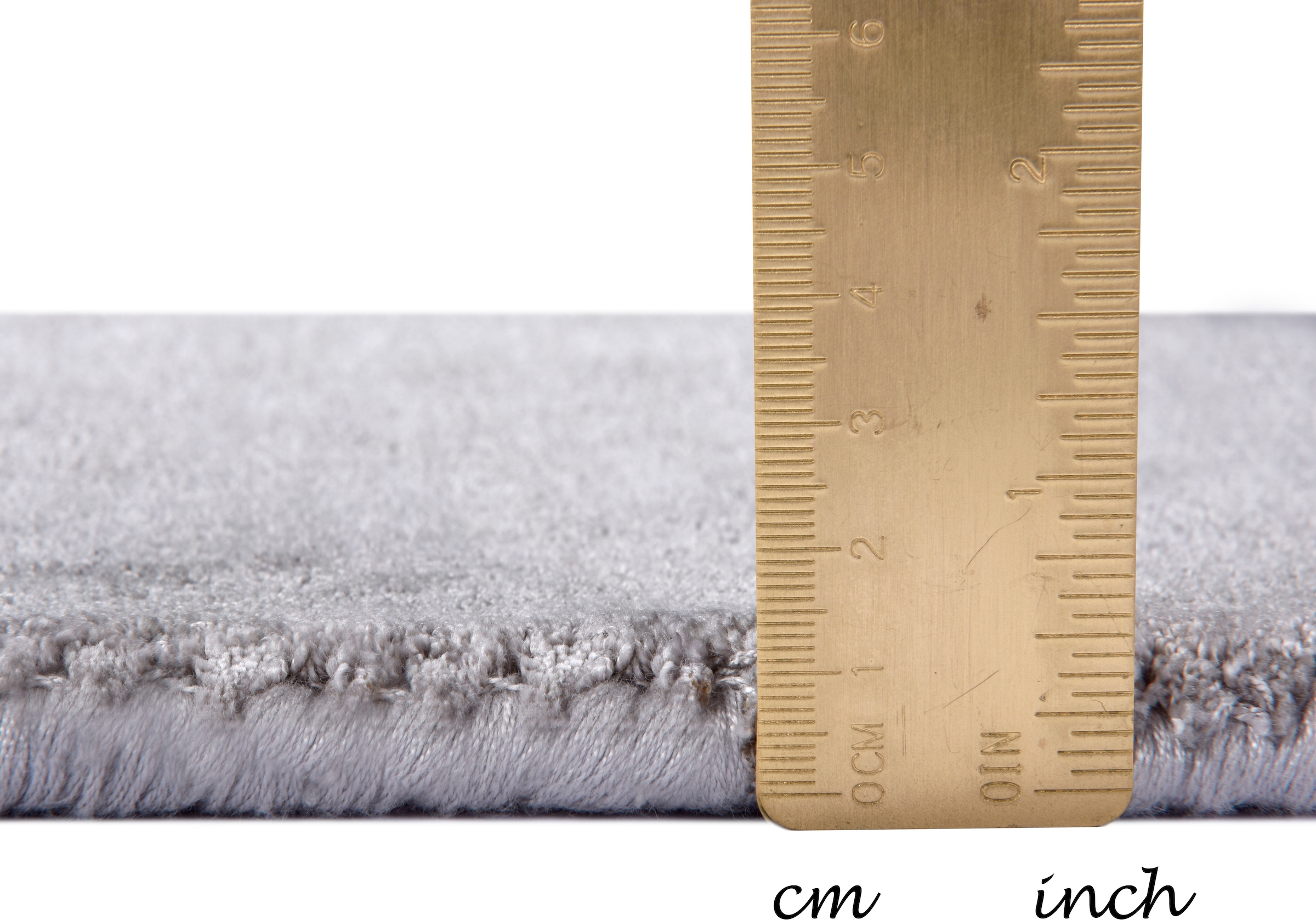 TOM TAILOR HOME Teppich »Shine uni«, rechteckig, 8 mm Höhe, Handweb Teppich, 100% Viskose, handgewebt, mit elegantem Schimmer