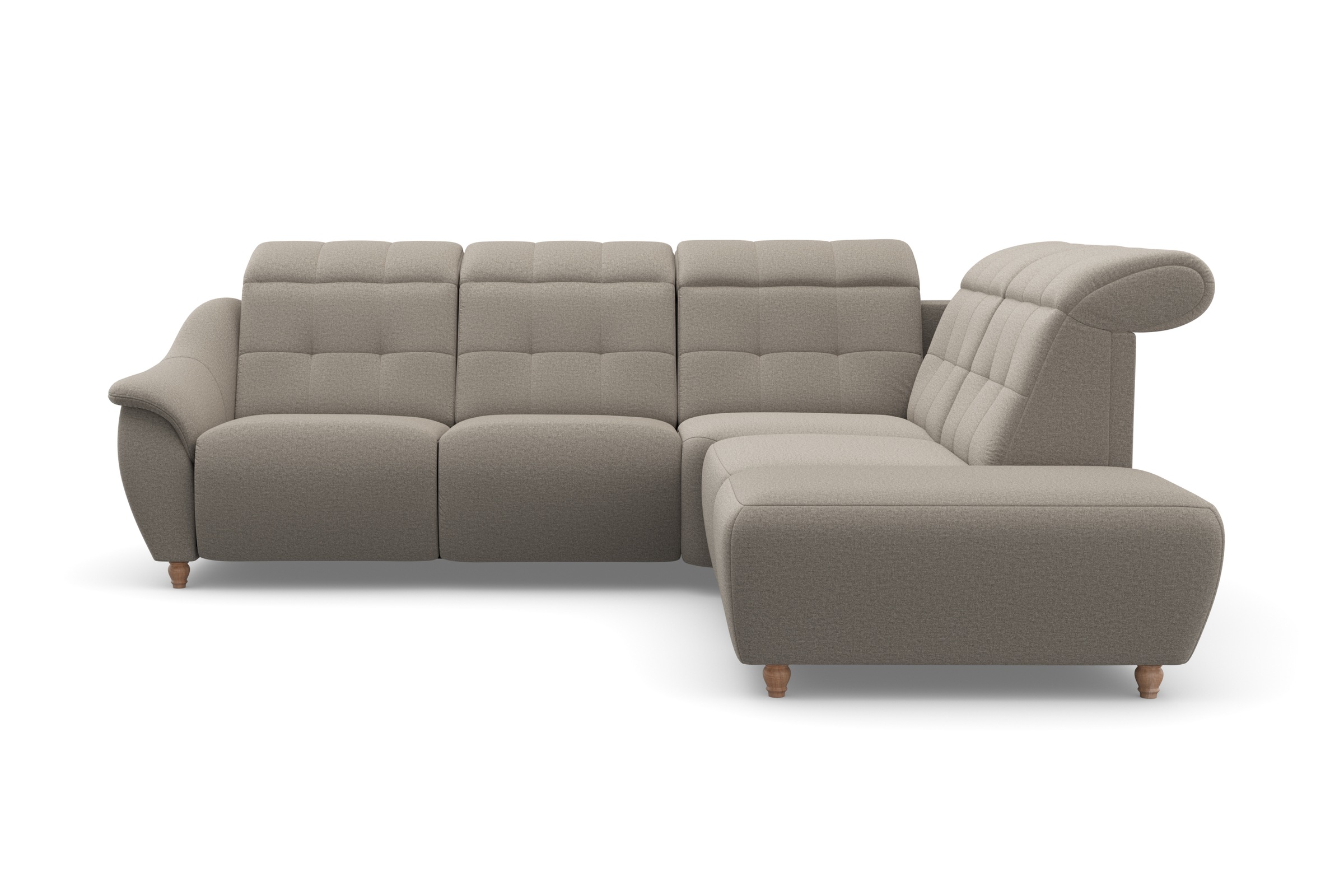 Home affaire Ecksofa »Boston L-Form« Kopfteilverstellung an jeder Sitzfläche, wahlweise Relaxfunktion