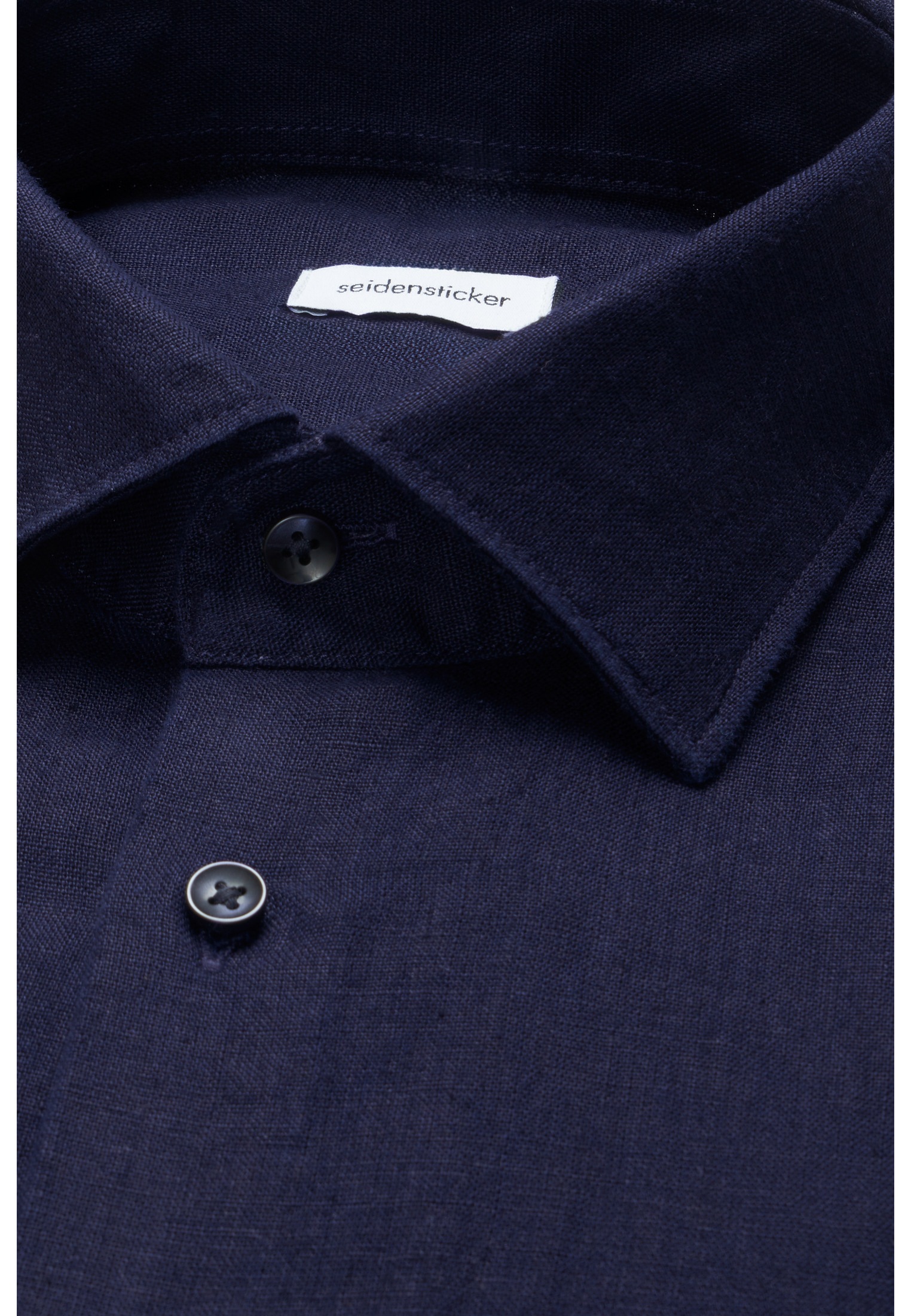 seidensticker Leinenhemd »Schwarze Rose« Slim 1/1 Kentkragen Uni