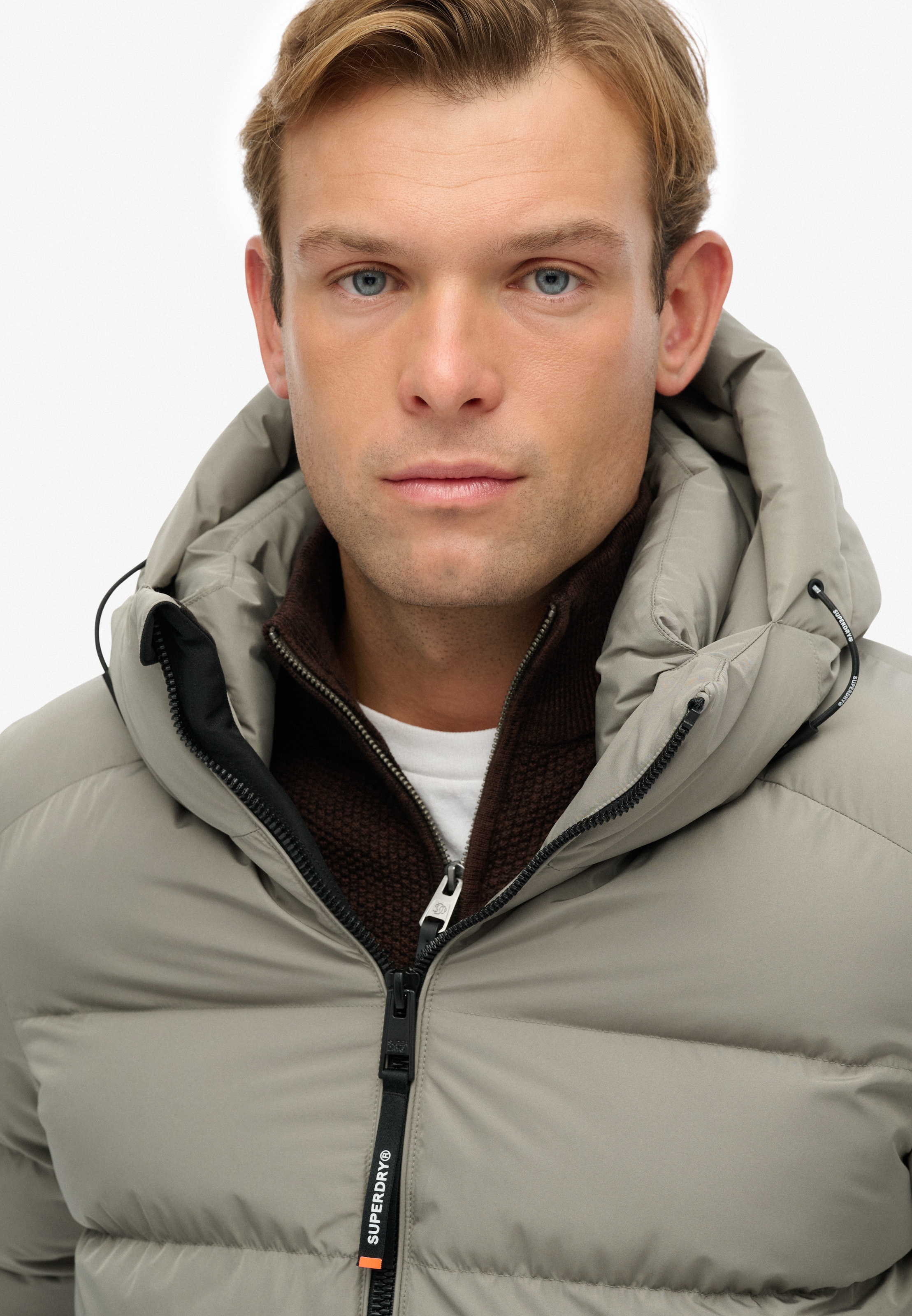 Superdry Steppjacke »HOODED SPORTS PUFFER JACKET«, mit Kapuze