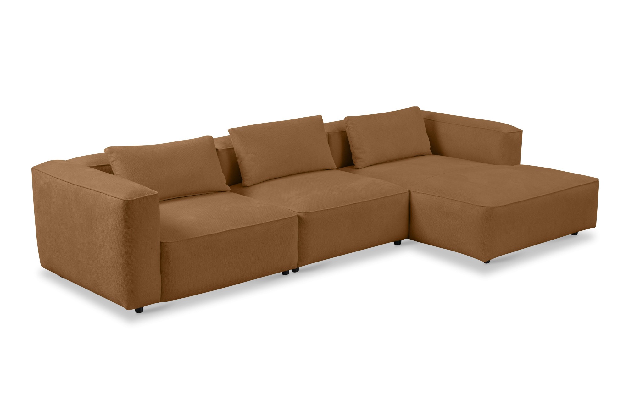 Home affaire Ecksofa »Tvinnet« Breite 317 cm, extra tiefe Sitzfläche, kubisches Sitzvergnügen