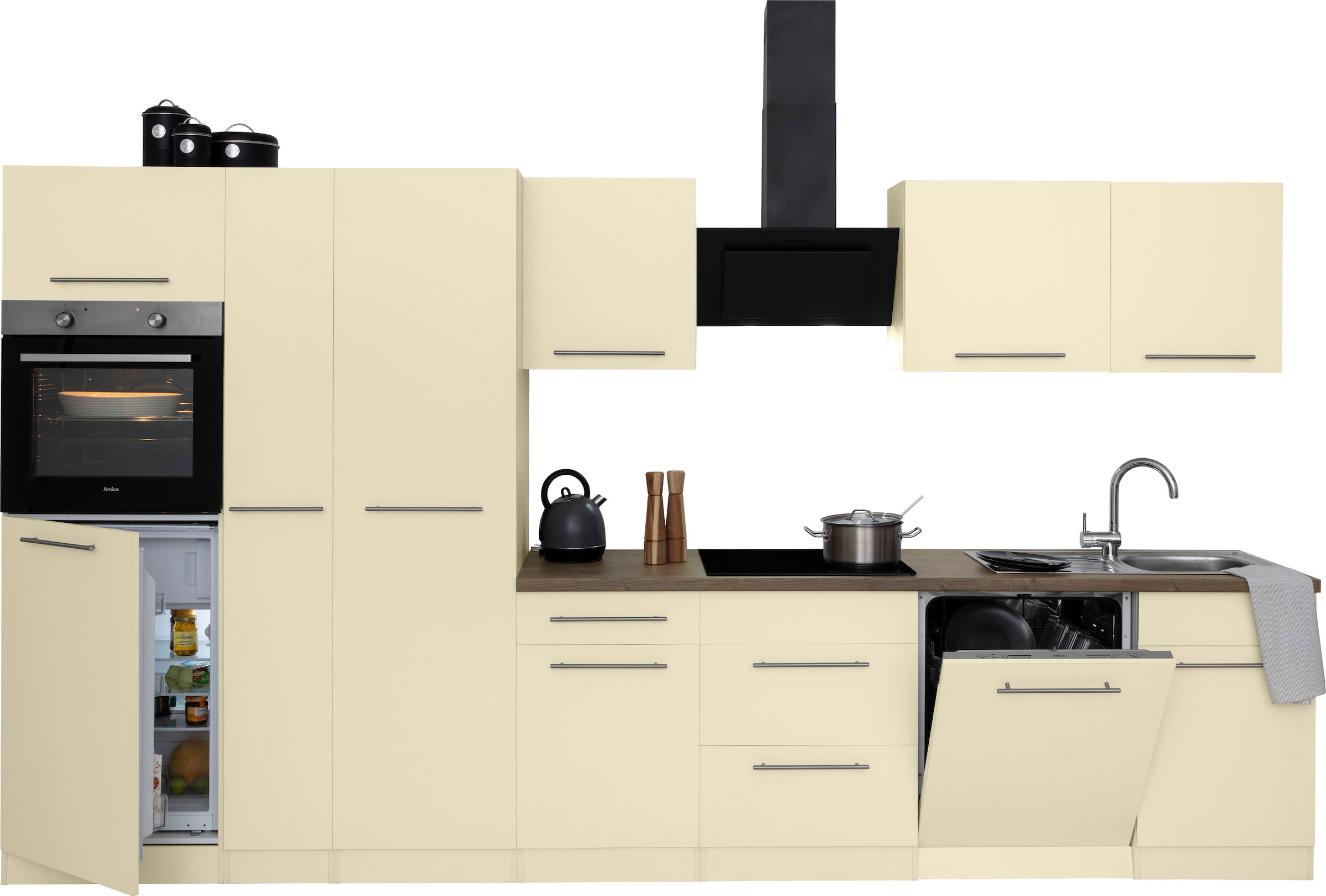 wiho Küchen Küchenzeile »Unna«, ohne E-Geräte, Breite 360 cm
