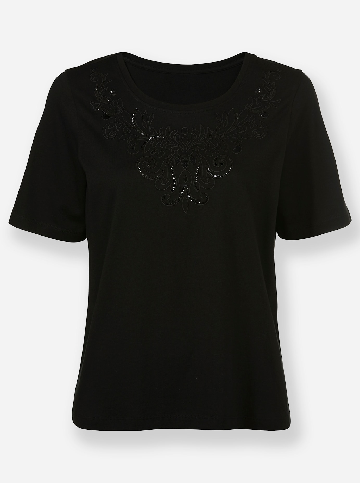 Lady Rundhalsshirt »Kurzarm-Shirt«, (1 tlg.)