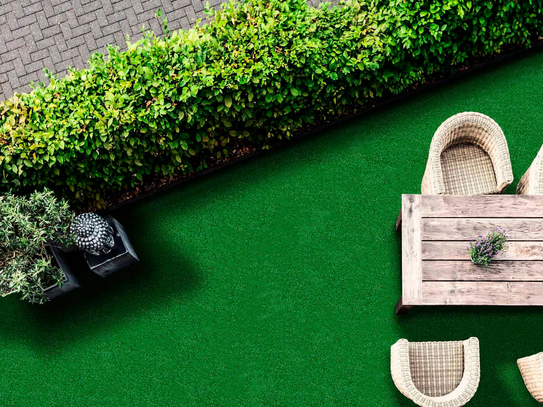 Primaflor-Ideen in Textil Kunstrasen »WIMBLEDON«, rechteckig, 7 mm Höhe, mit Noppen, wasserfest, UV-beständig, für Balkon & Terrasse
