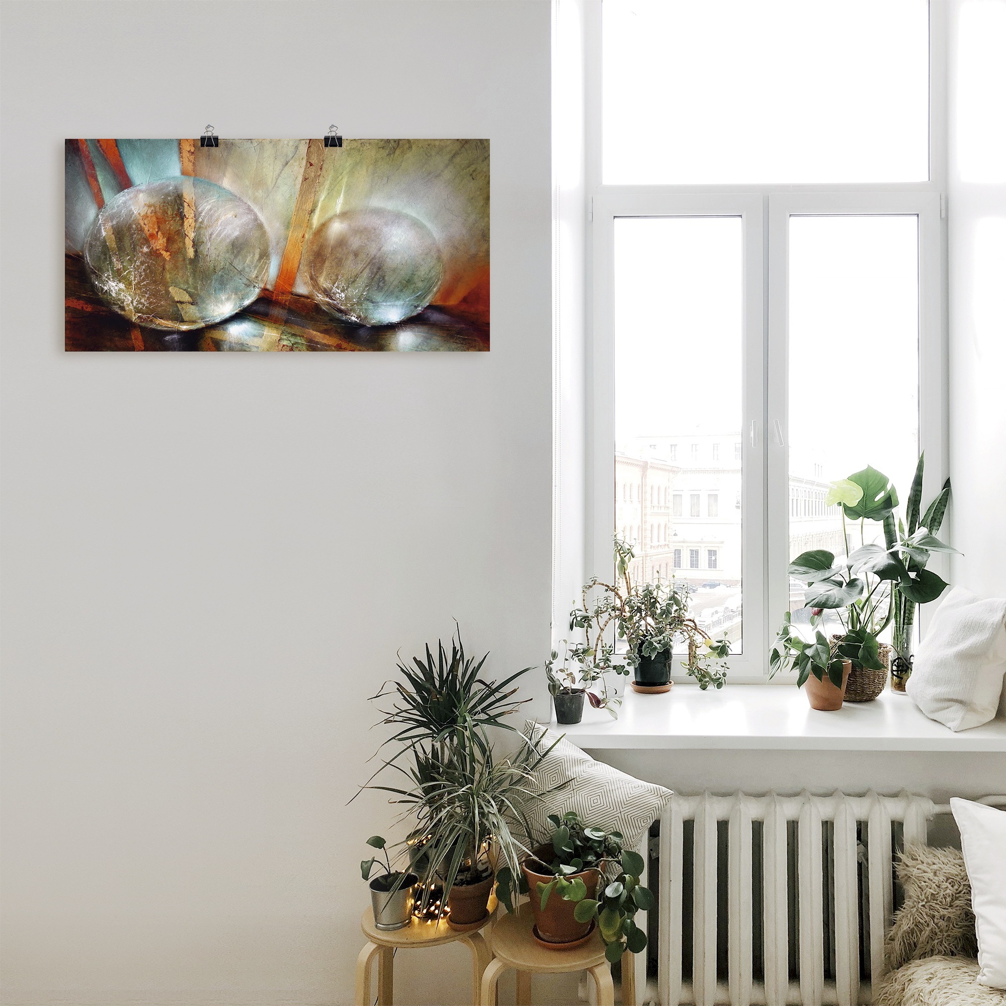 Artland Wandbild »Lichtfänger«, Gegenstandslos, (1 St.), als Leinwandbild, Poster in verschied. Größen