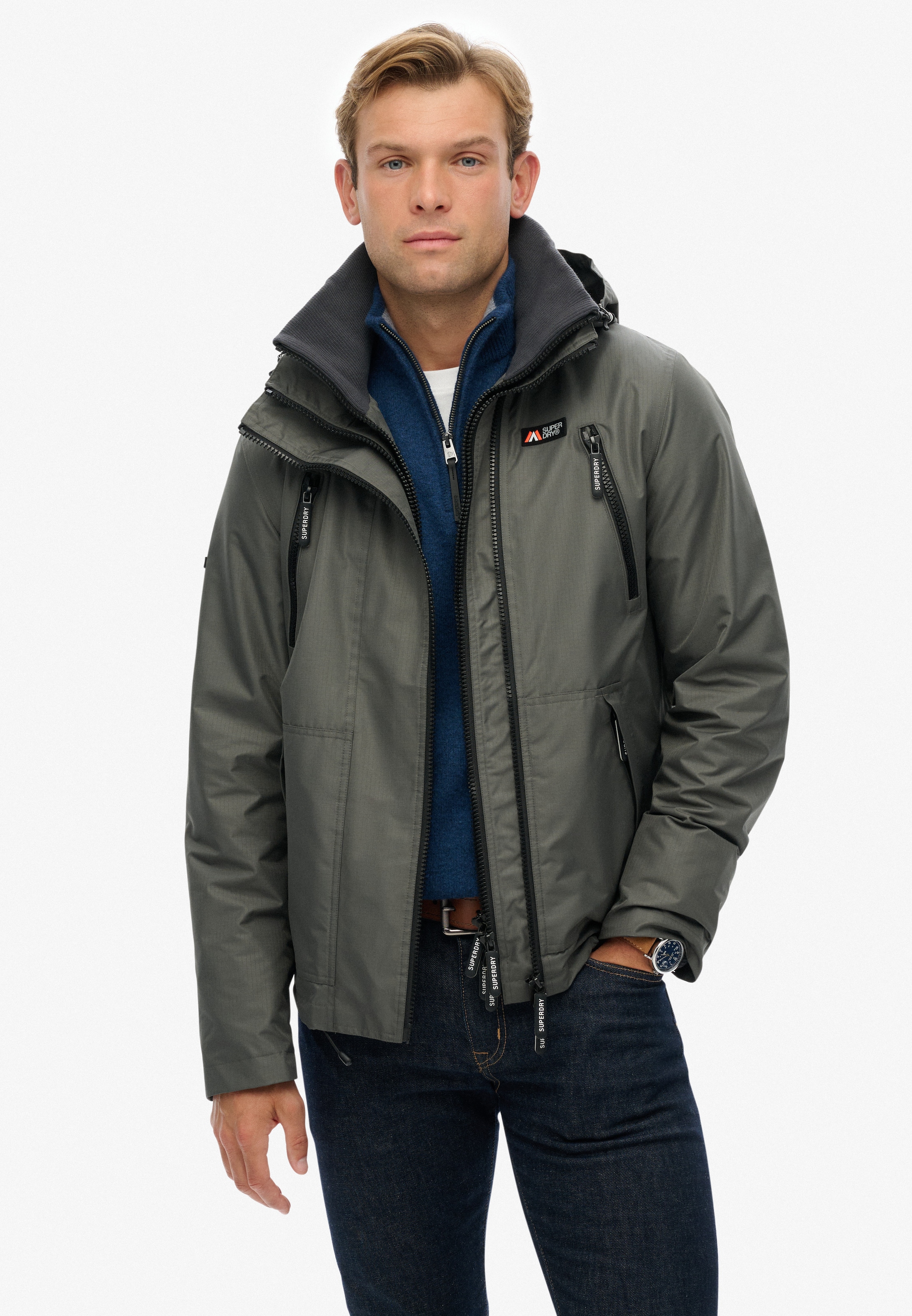 Superdry Outdoorjacke »HOODED MTN WINDBREAKER JACKET« mit Kapuze
