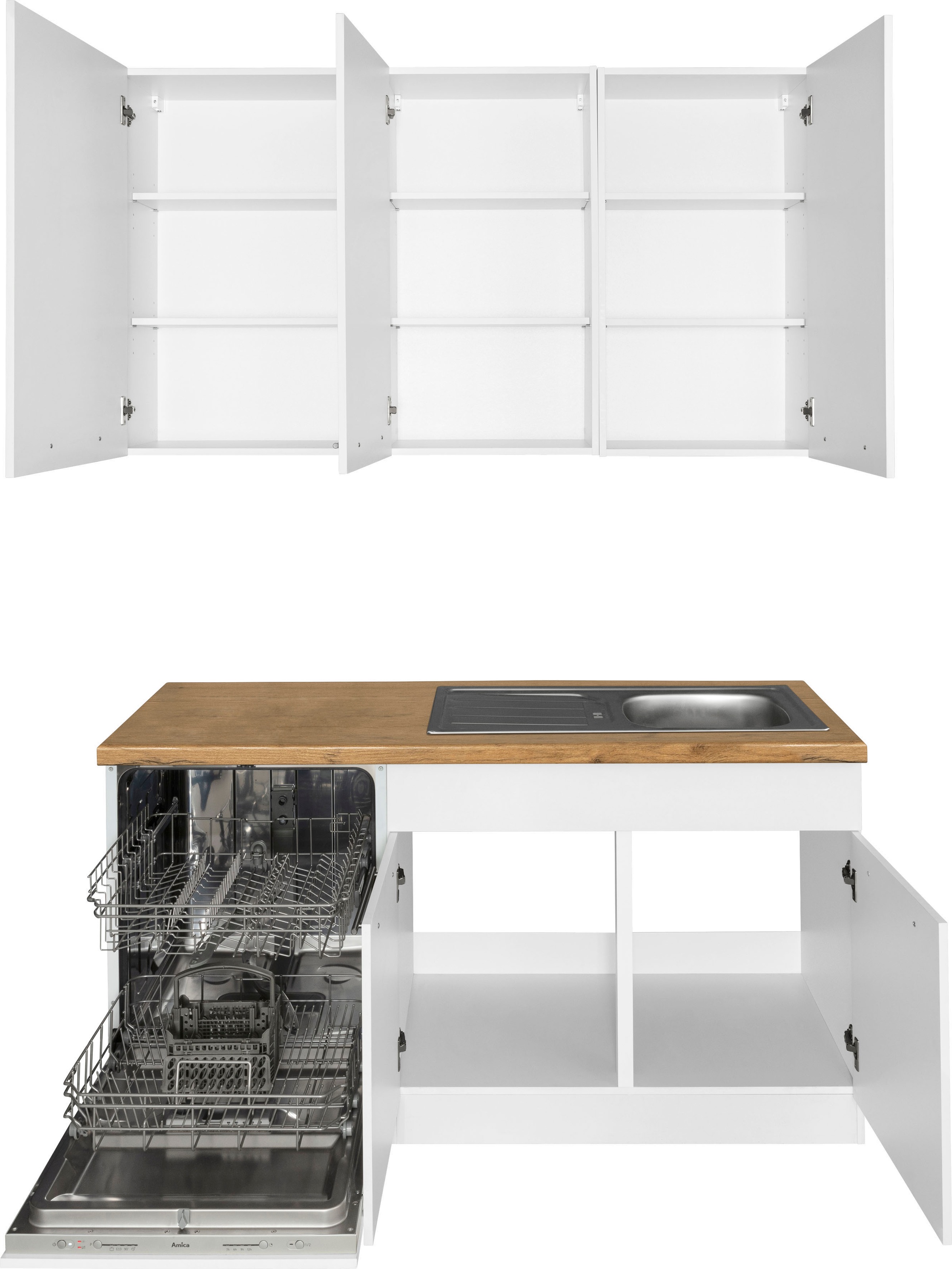 wiho Küchen Winkelküche »Unna«, ohne Stellbreite E-Geräte, online bei 220 OTTO bestellen cm 260 x
