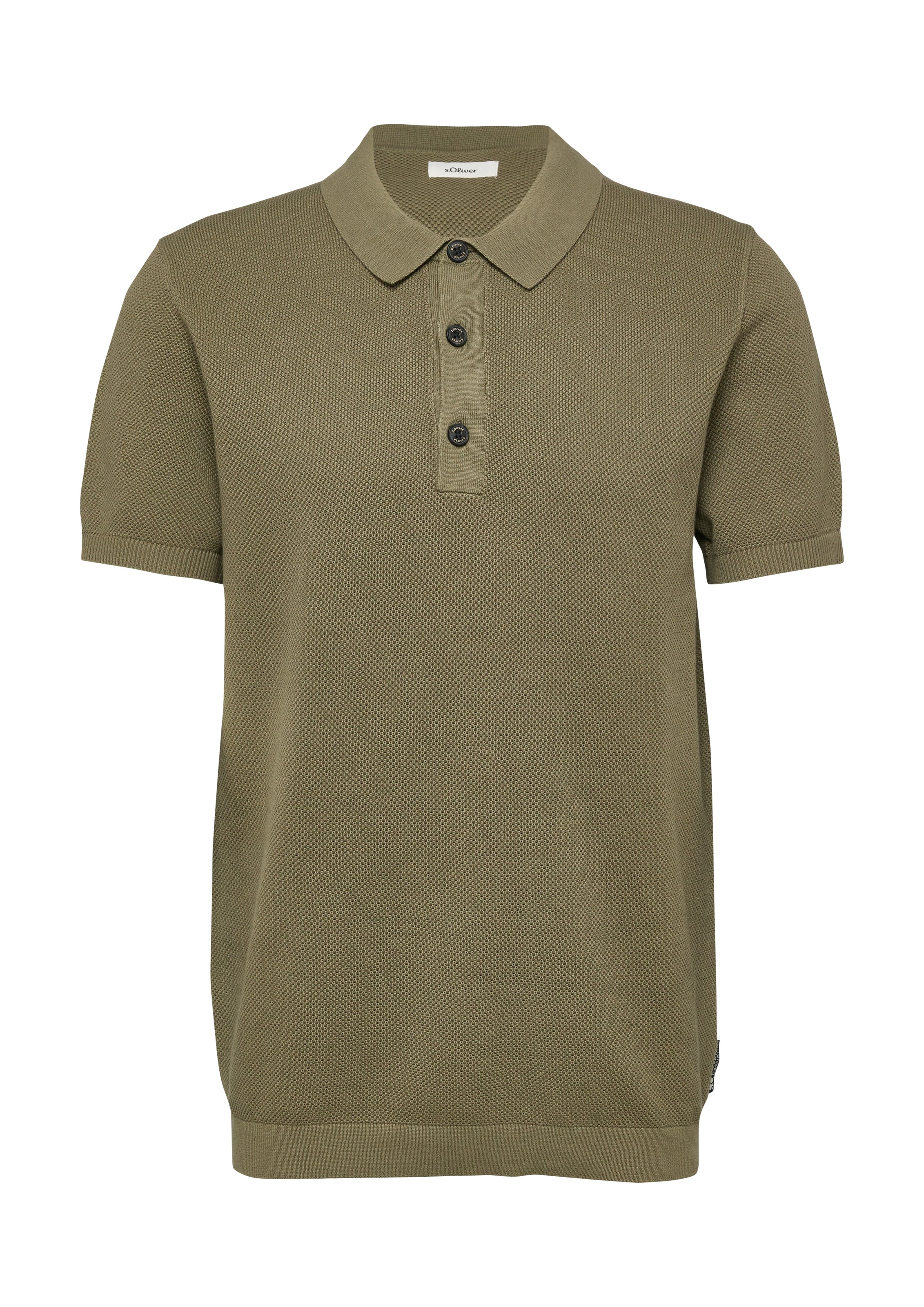 s.Oliver Polokragenpullover mit Rippbündchen
