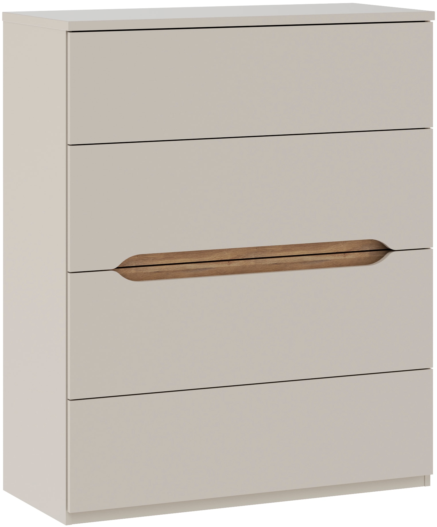 FORTE Hochkommode, B/H/T 95,1/114,7/41,5 cm Hochkommode ohne Griffe