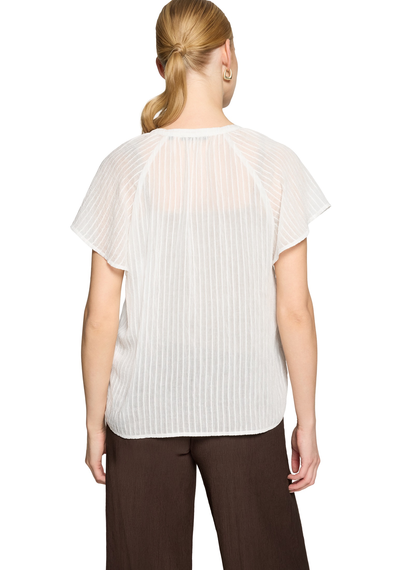 Zero Klassische Bluse »Bluse mit V-Ausschnitt«