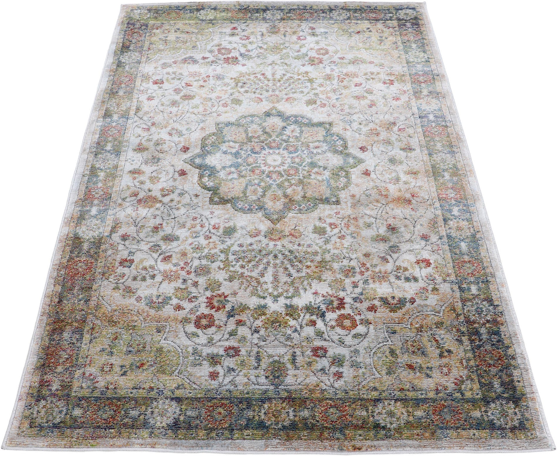 carpetfine Teppich »Vintage Lindo«, rechteckig, 8 mm Höhe, Orient Vintage Look, Wohnzimmer
