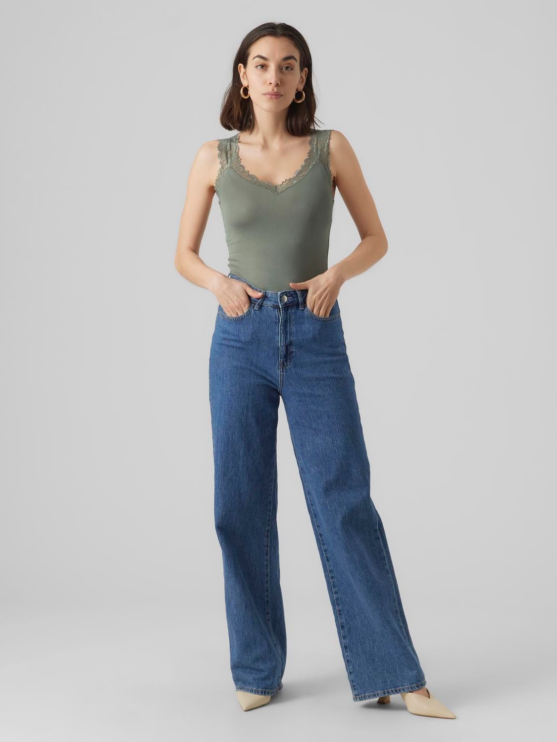 Vero Moda Spitzentop »VMROSA SL TOP JRS NOOS«