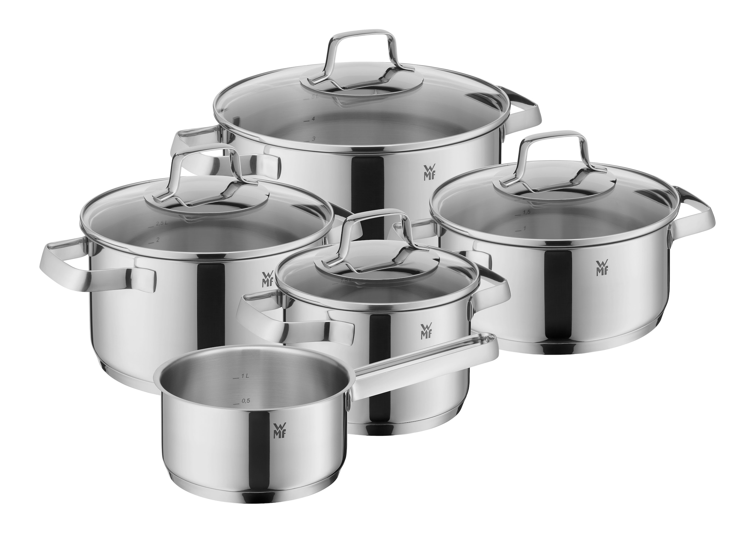 Topf-Set »Belmonte«, Cromargan® Edelstahl Rostfrei 18/10, (Set, 9 tlg.), 9-teilig,...