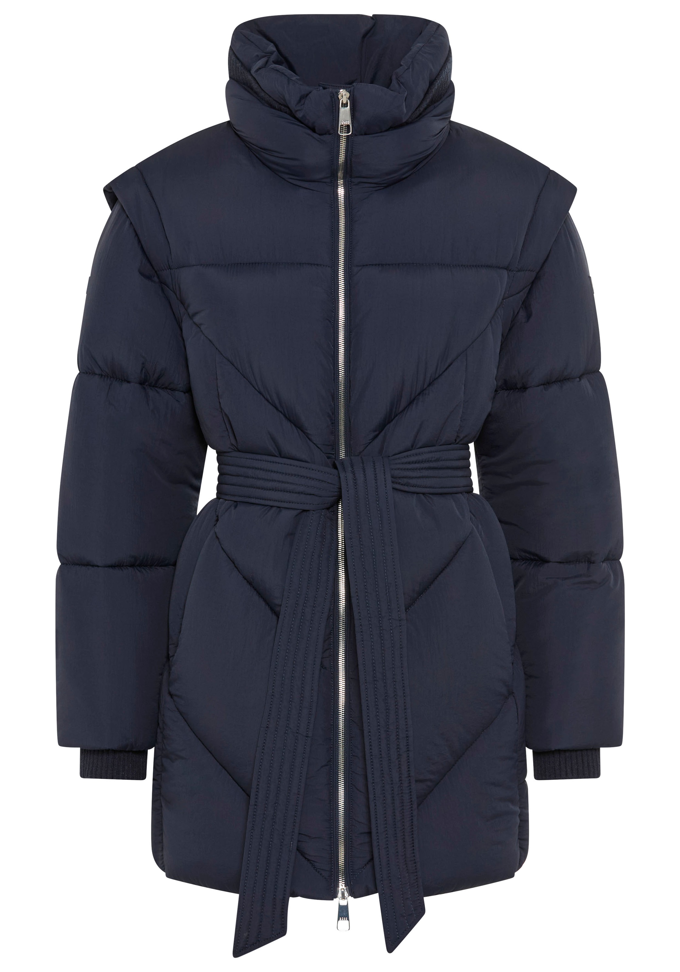 BOSS ORANGE Steppjacke »Piobella Premium Damenmode«, Regular Fit, tailliert, mit Gürtel