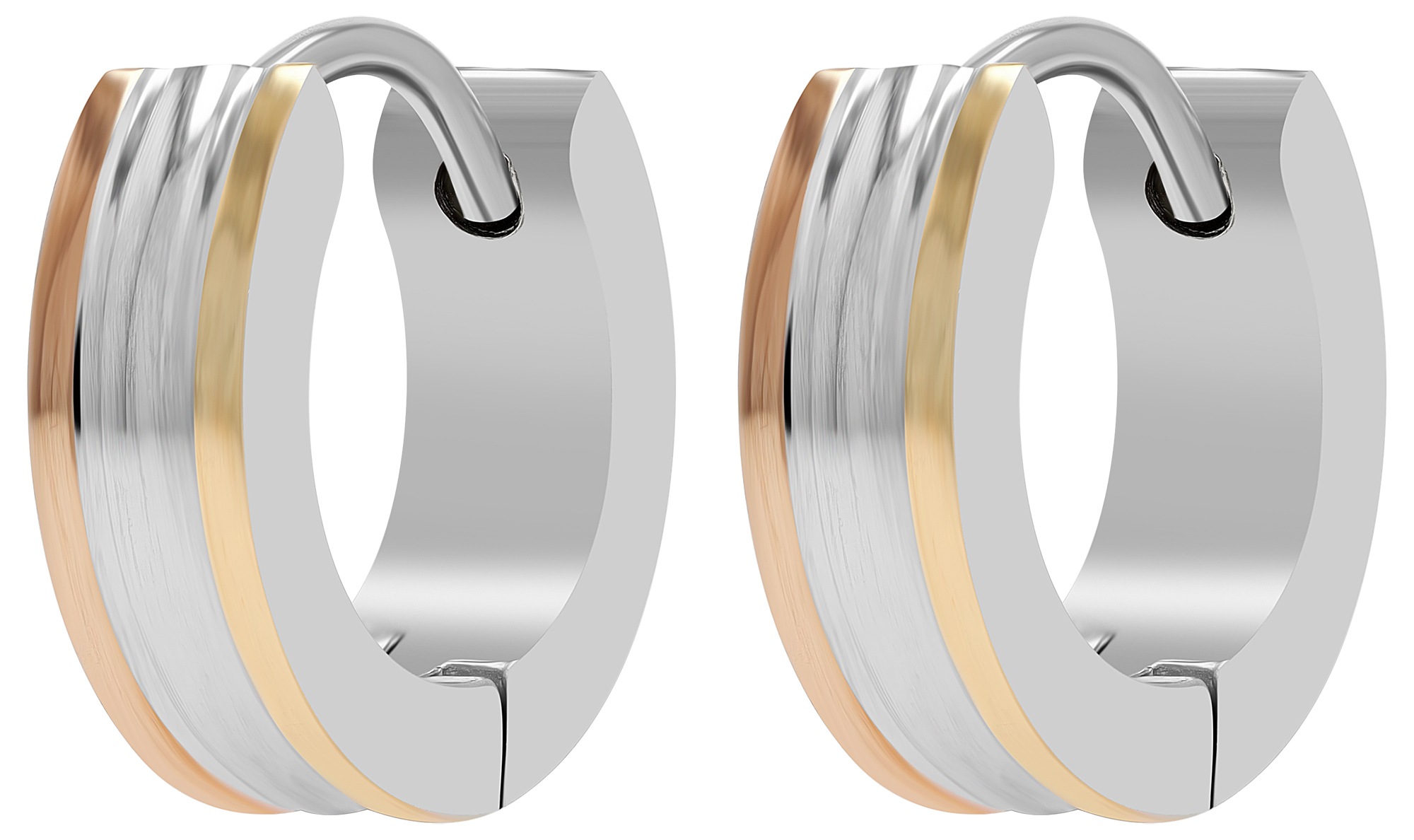 Adelia´s Paar Creolen »Damen Ohrringe ¿ Creole aus Edelstahl«