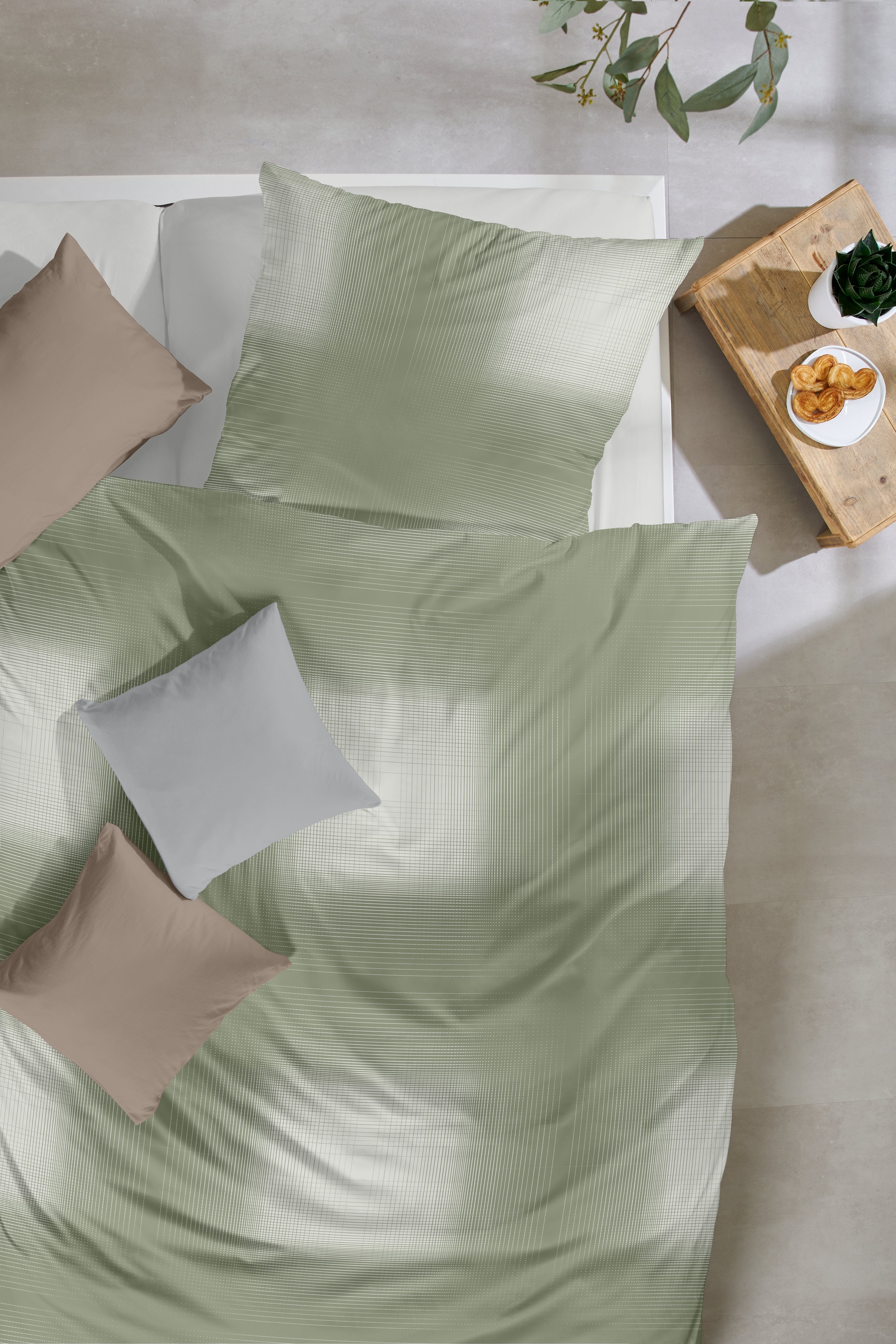 Primera Bettwäsche »Edelflanell-Bettwäsche Grazia« 2 Stk. mit modernem Karomuster