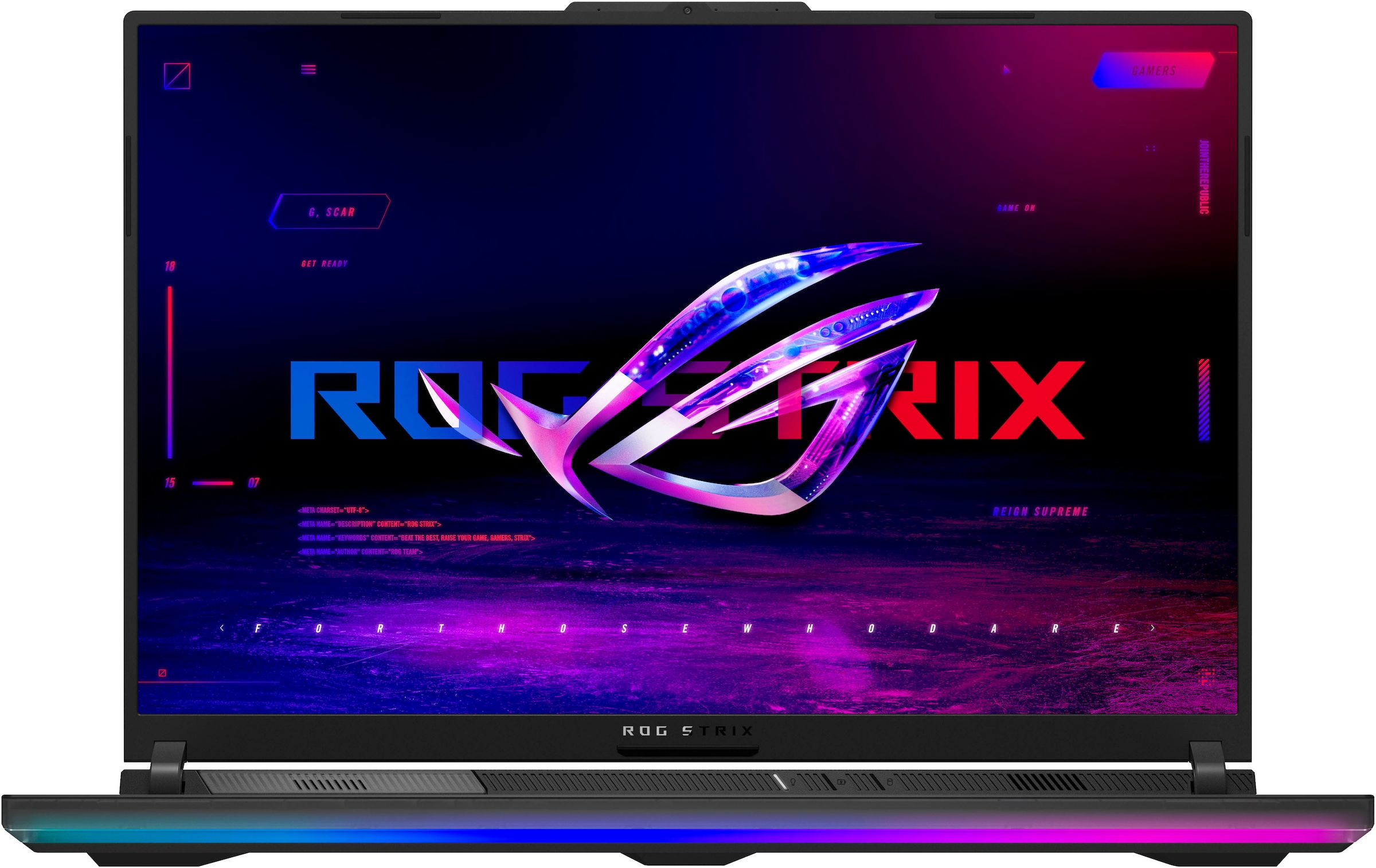 Asus Gaming-Notebook »ROG Strix Scar18 G834JYR-R6019W«, 45,7 cm, / 18 Zoll, Intel, Core i9, GeForce RTX 4090, 1000 GB SSD