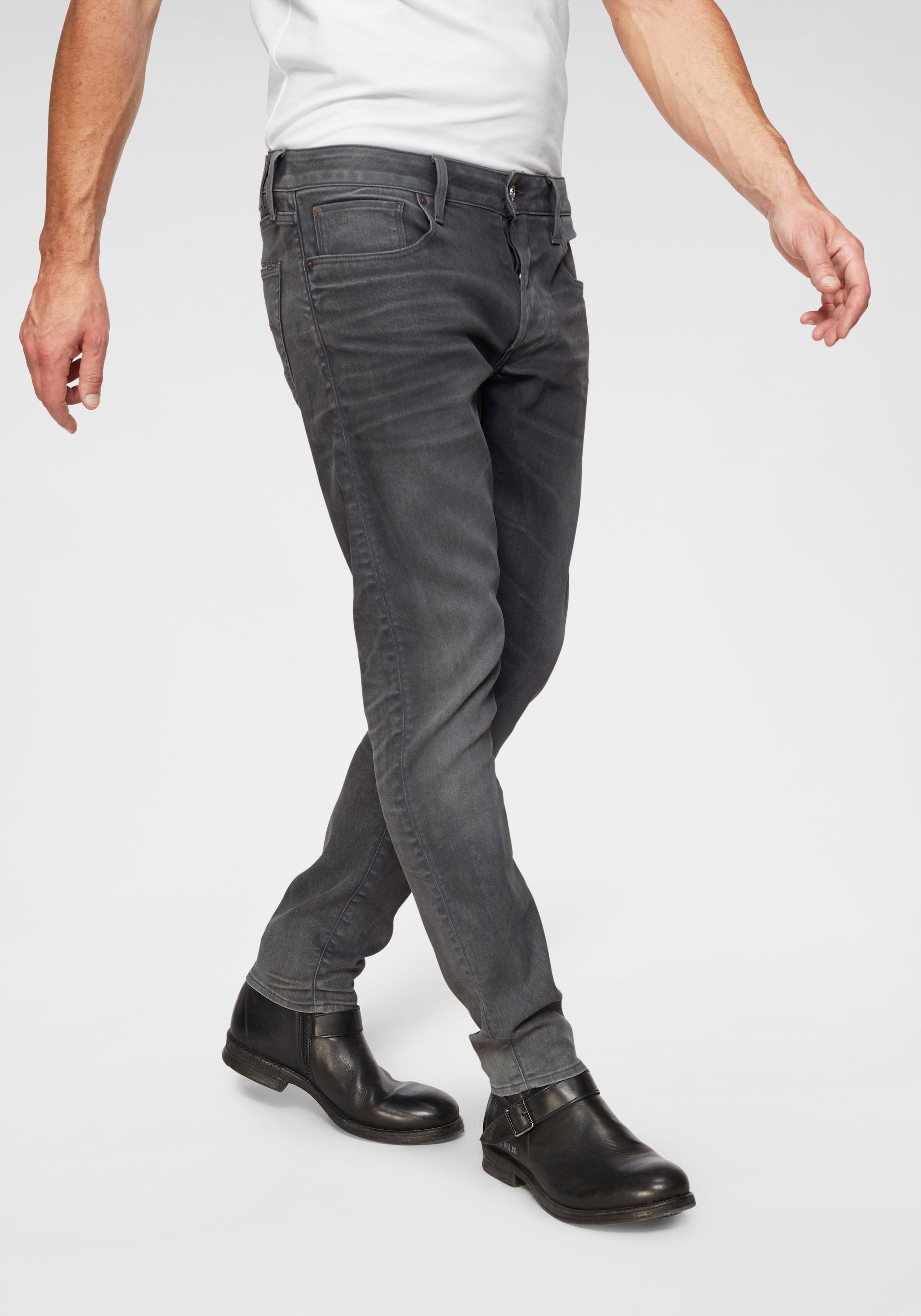 G-Star RAW Slim-fit-Jeans »3301 Slim«, mit toller Waschung und Elasthan