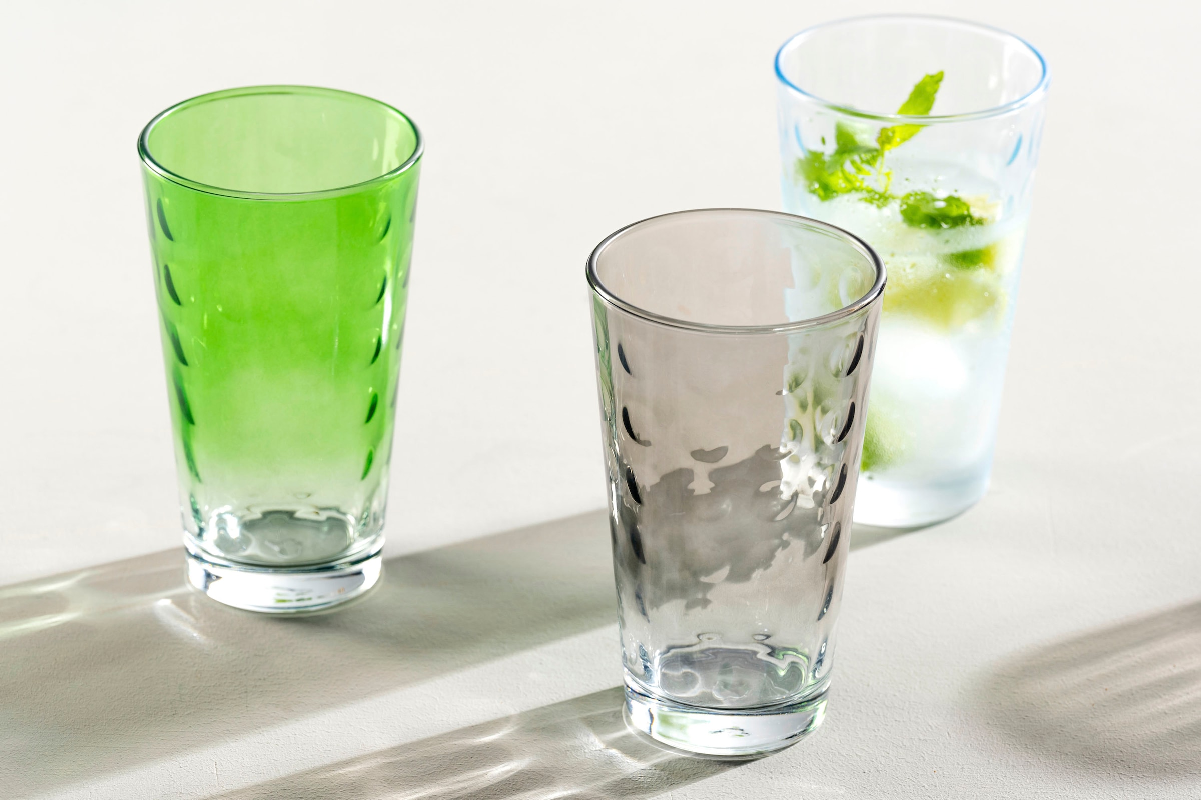 LEONARDO Gläser-Set »OPTIC«, (Set, 4 tlg.), 540 ml, 4-teilig