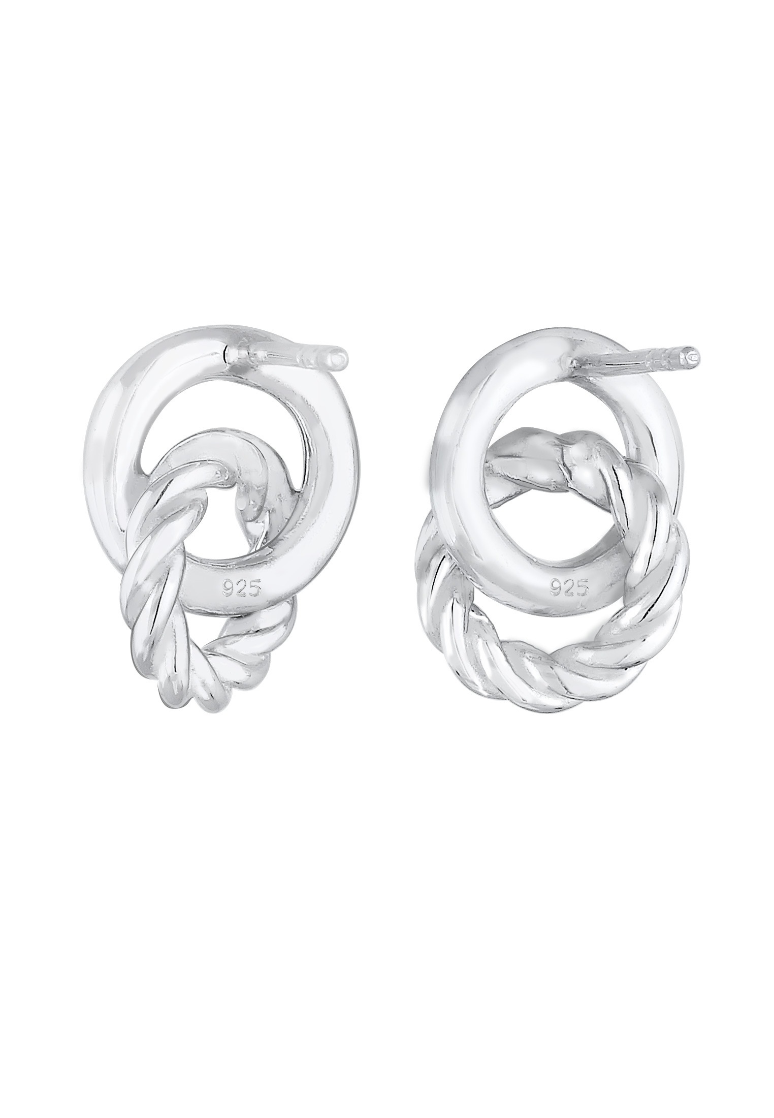 Elli Paar Ohrstecker »Ohrringe Ohrstecker Kreis Knoten 925 Sterling Silber«