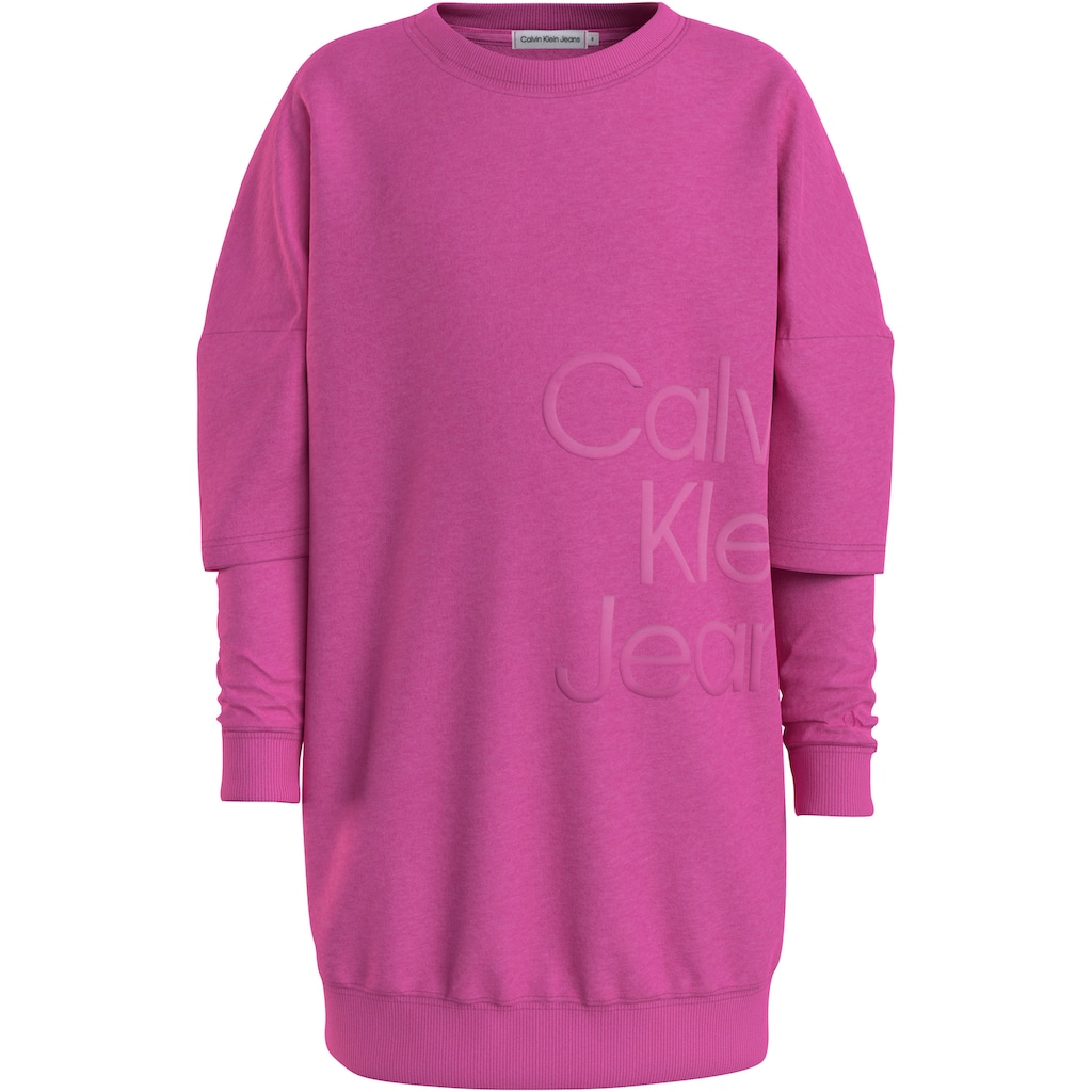 Calvin Klein Jeans Sweatkleid »PUFF HERO LOGO LS HOODIE DRESS«