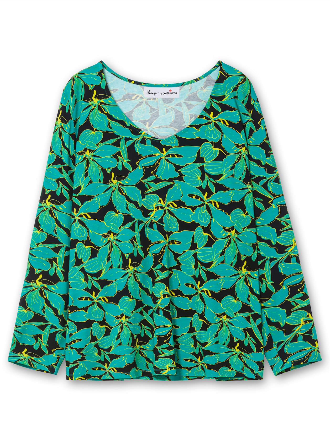 sheego by Joe Browns Langarmshirt »T-Shirt«, (1 tlg.)