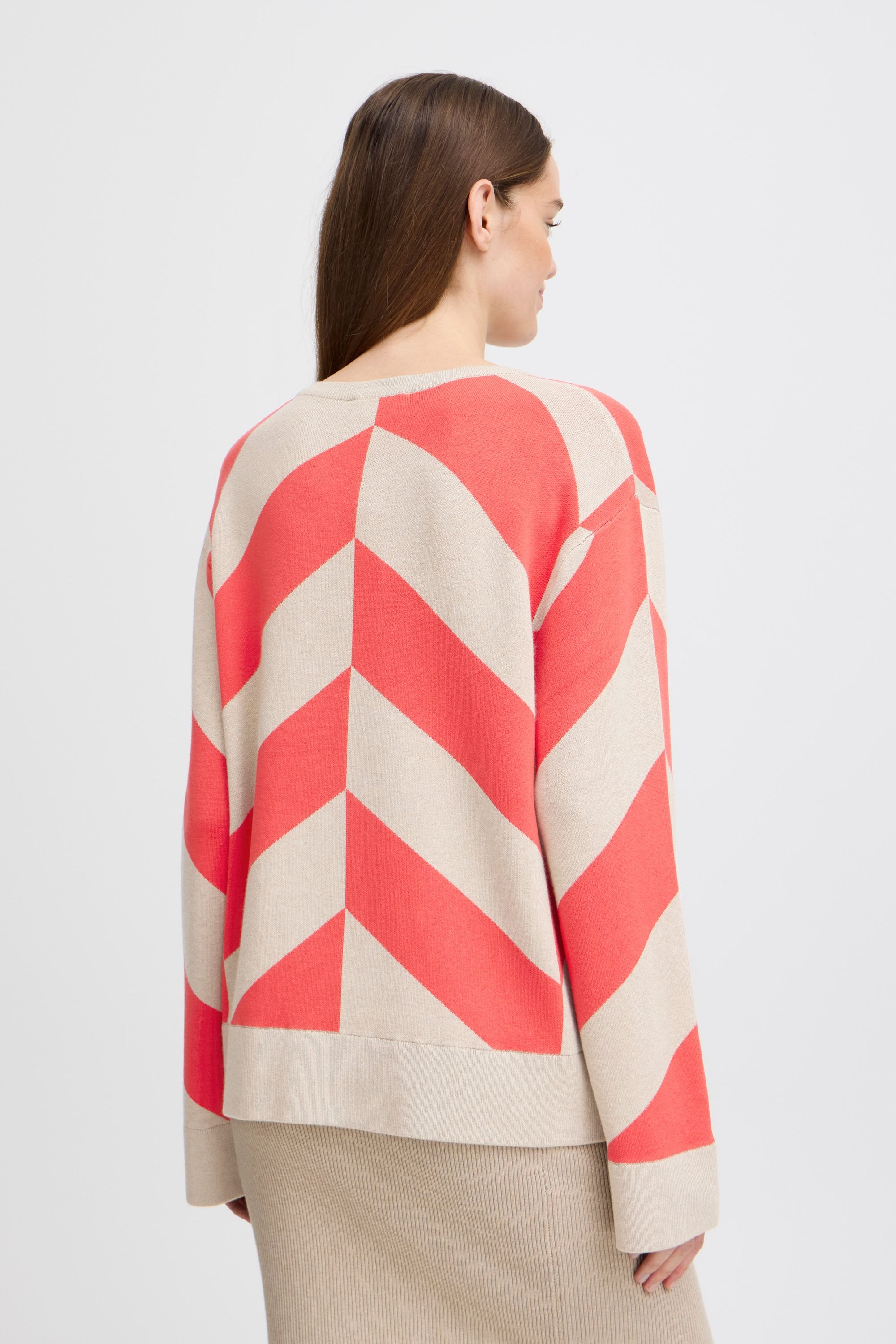 b.young Strickfleece-Pullover »Strickpullover BYMMMORLA GEOMETRIC JUMPER -«