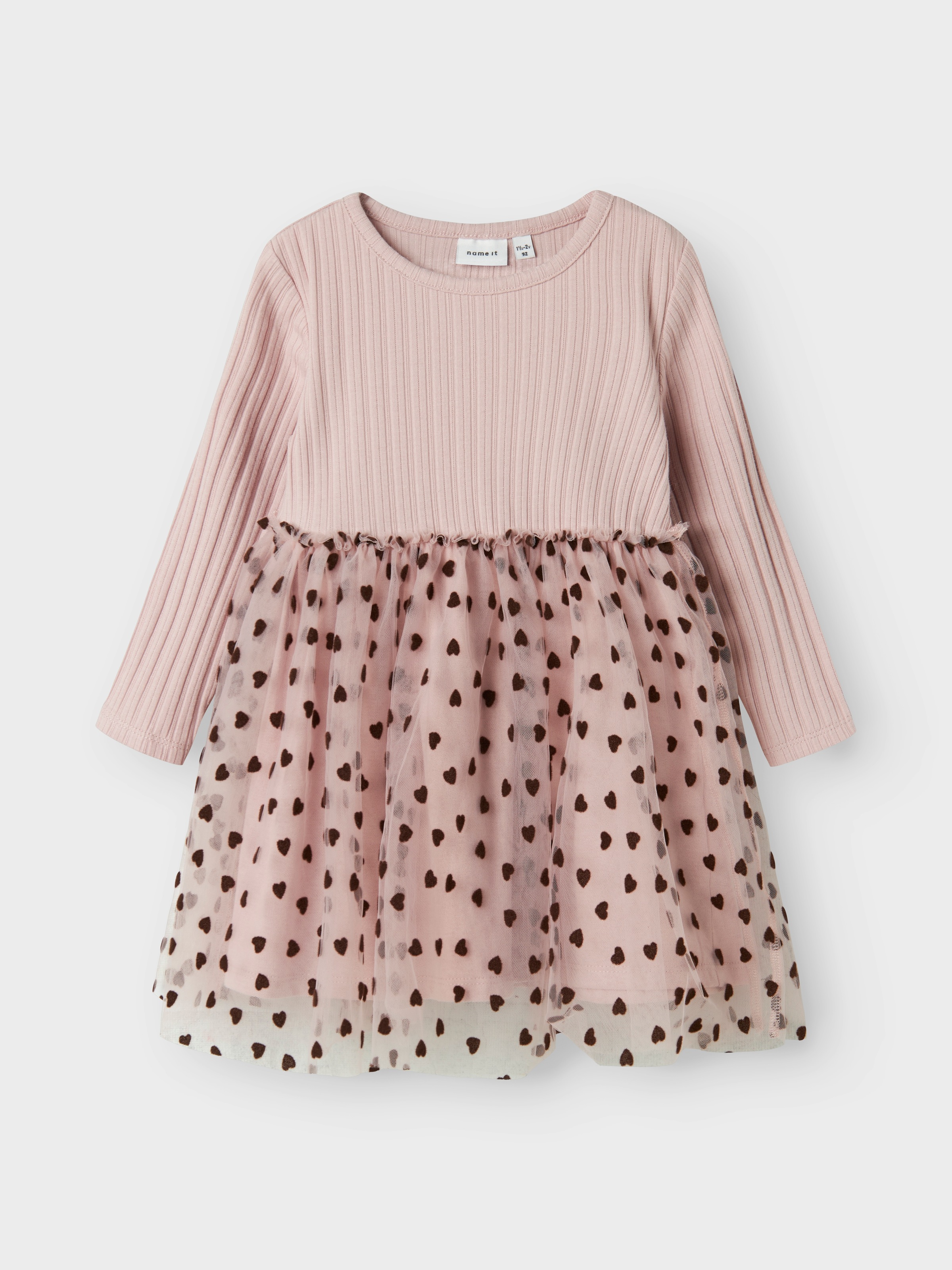 Name It Mädchen Minikleid »NMFNEA LS TULLE DRESS« in lila, Größe 92