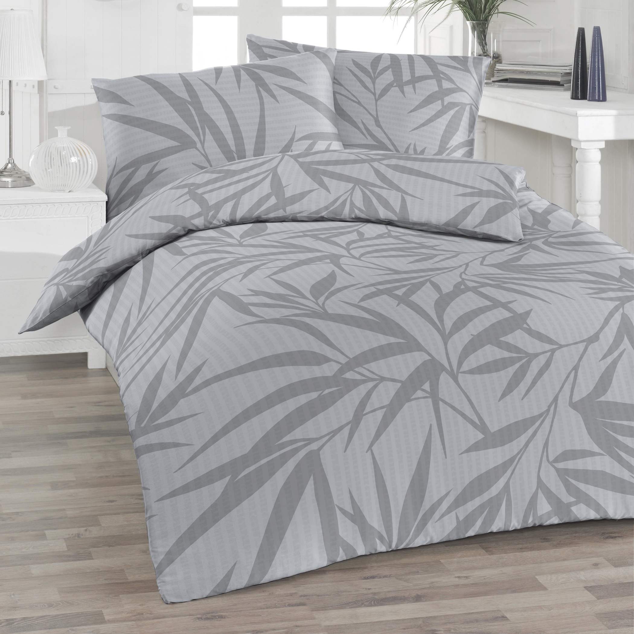 Florella Bettwäsche »Palomo, Soft-Touch Seersucker, 50 % Viskose (Bambus), 50 % Baumwolle«
