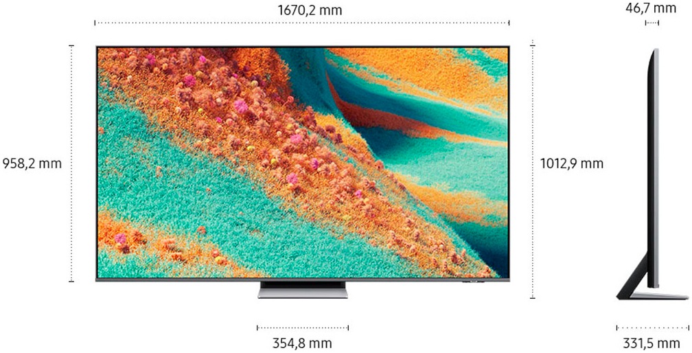 Samsung QLED-Fernseher »GQ75QN85FAU«, 4K Ultra HD, Smart-TV, NQ HDR+, 4K AI Upscaling, Dolby Atmos & AI Sound, Gaming bis zu 144Hz
