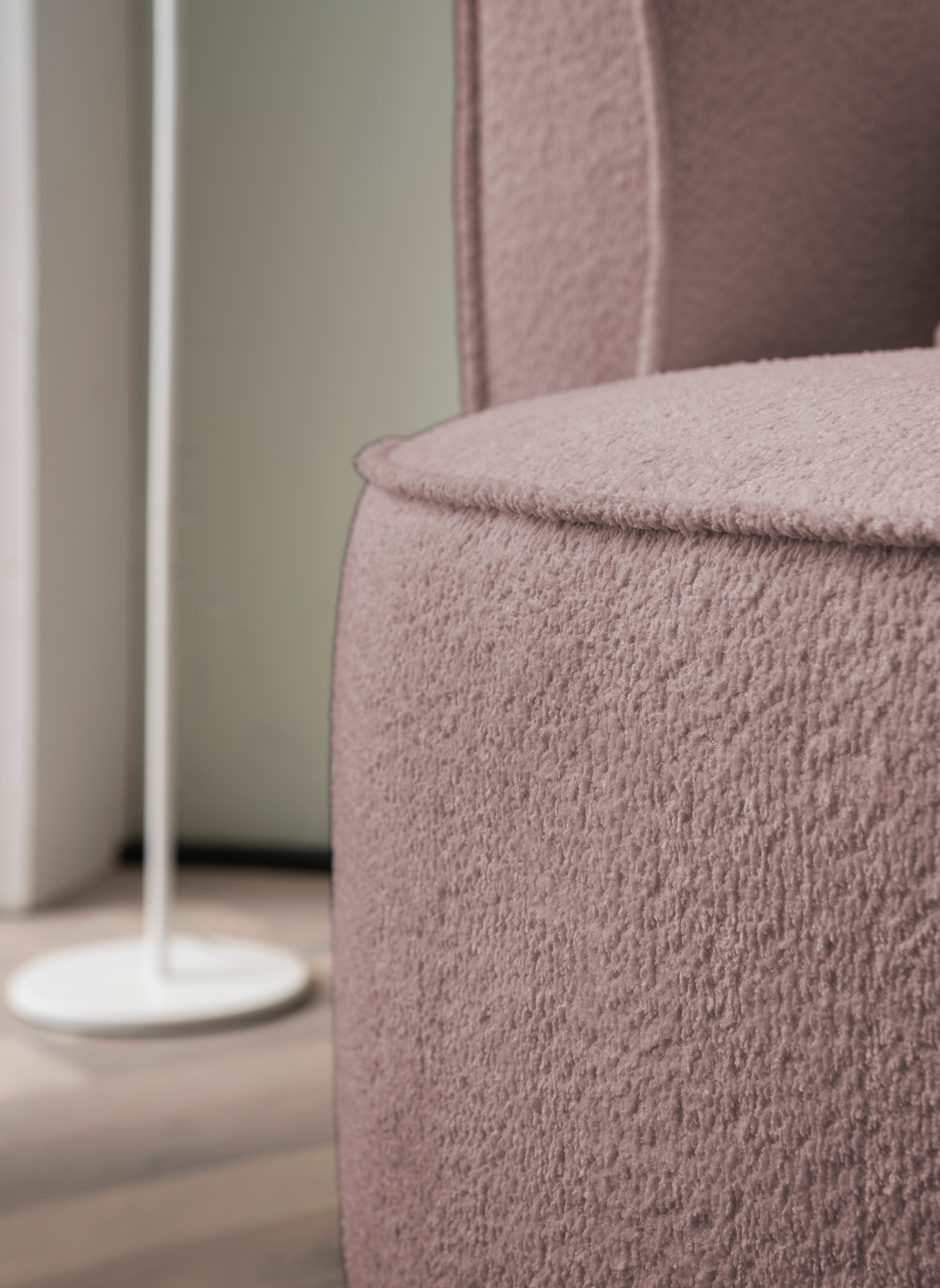 LeGer Home by Lena Gercke XXL-Sessel »ISALIE, Rundsessel mit Hocker, Lesesessel, Loveseat, Big-Sessel«, (Set), trendige Stoffe, 3 Zierkissen, große Sitzfläche, Cord, Samt, Bouclé