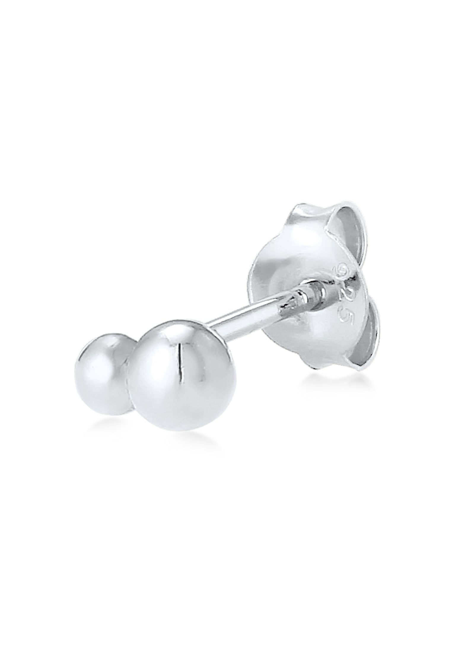 Elli Piercing-Set »Ohrringe Single Ohrstecker Kugel Design 925 Silber«