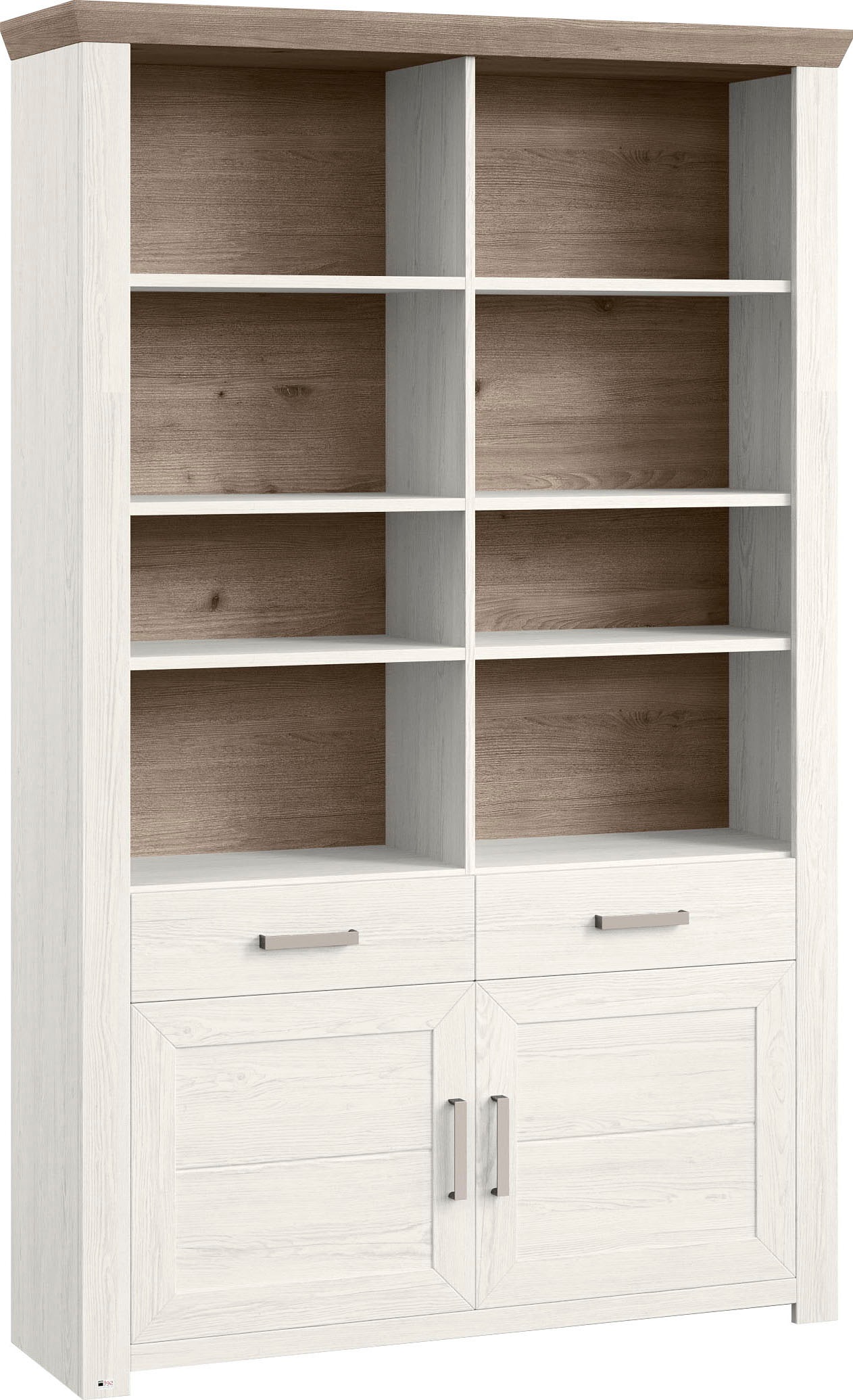 set one by Musterring Aktenregal »York«, offenes Design, wahlweise mit Beleuchtung, 3 Farben, Breite 129 cm