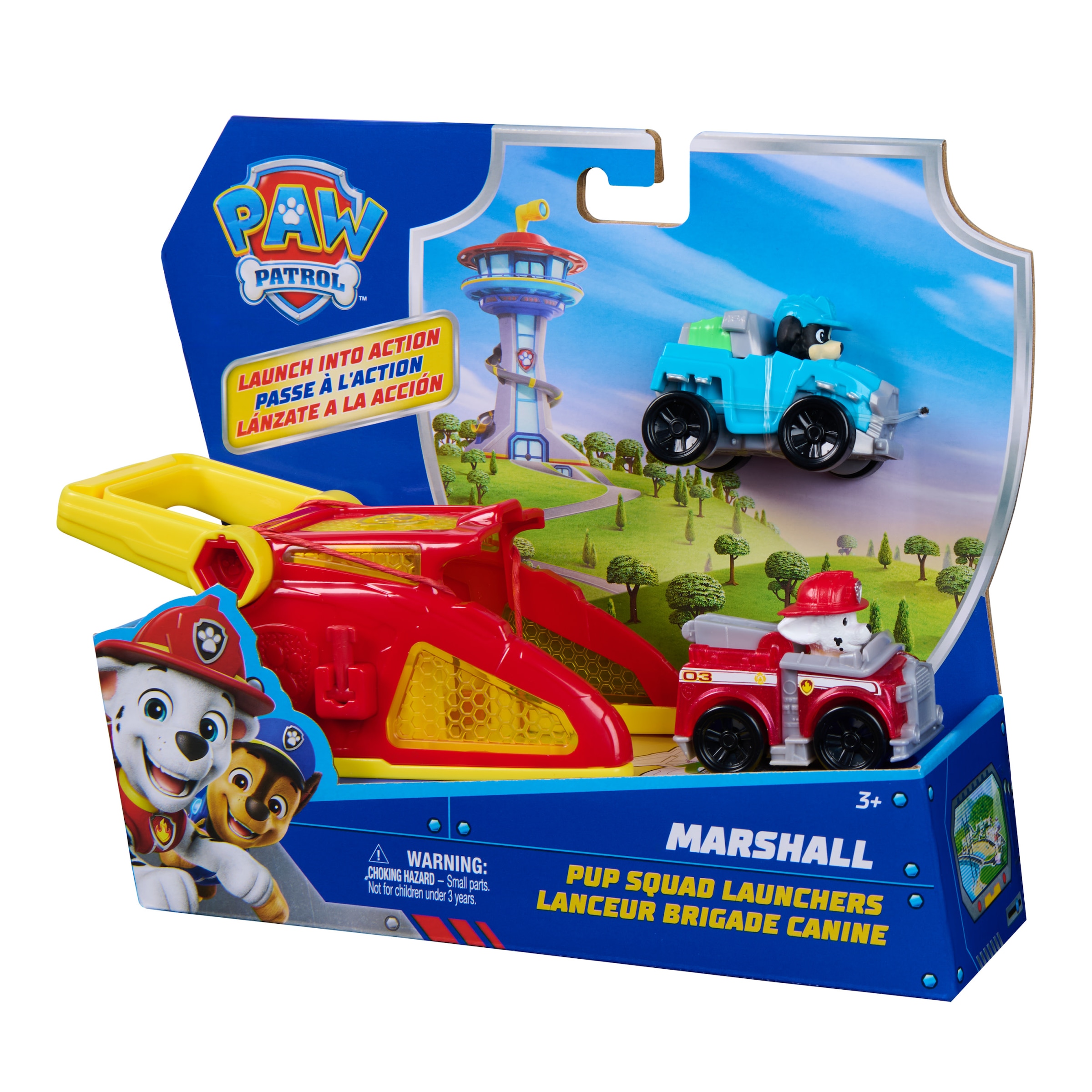 Spin Master Spielzeug-Auto »PAW Patrol – Pup Squad Launcher mit Marshall & Rex Fahrzeugen«