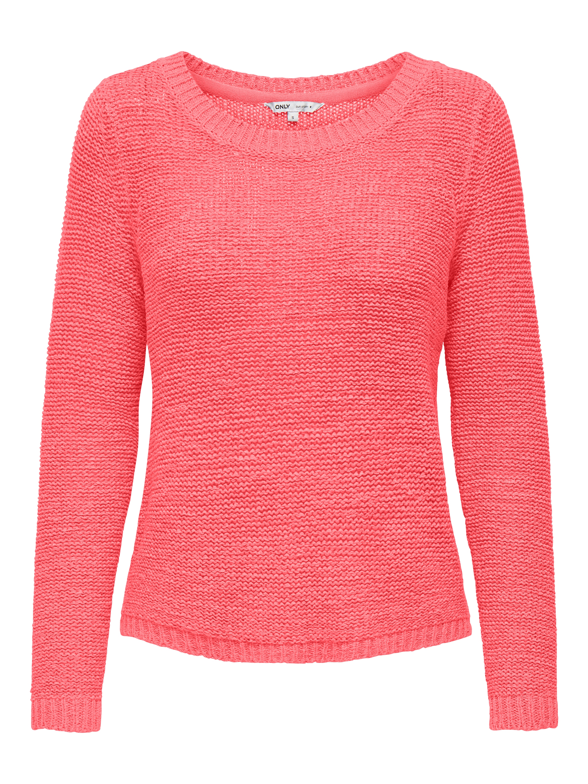 ONLY Strickpullover »ONLGEENA XO L/S PULLOVER KNT NOOS« Materialmix, regular fit