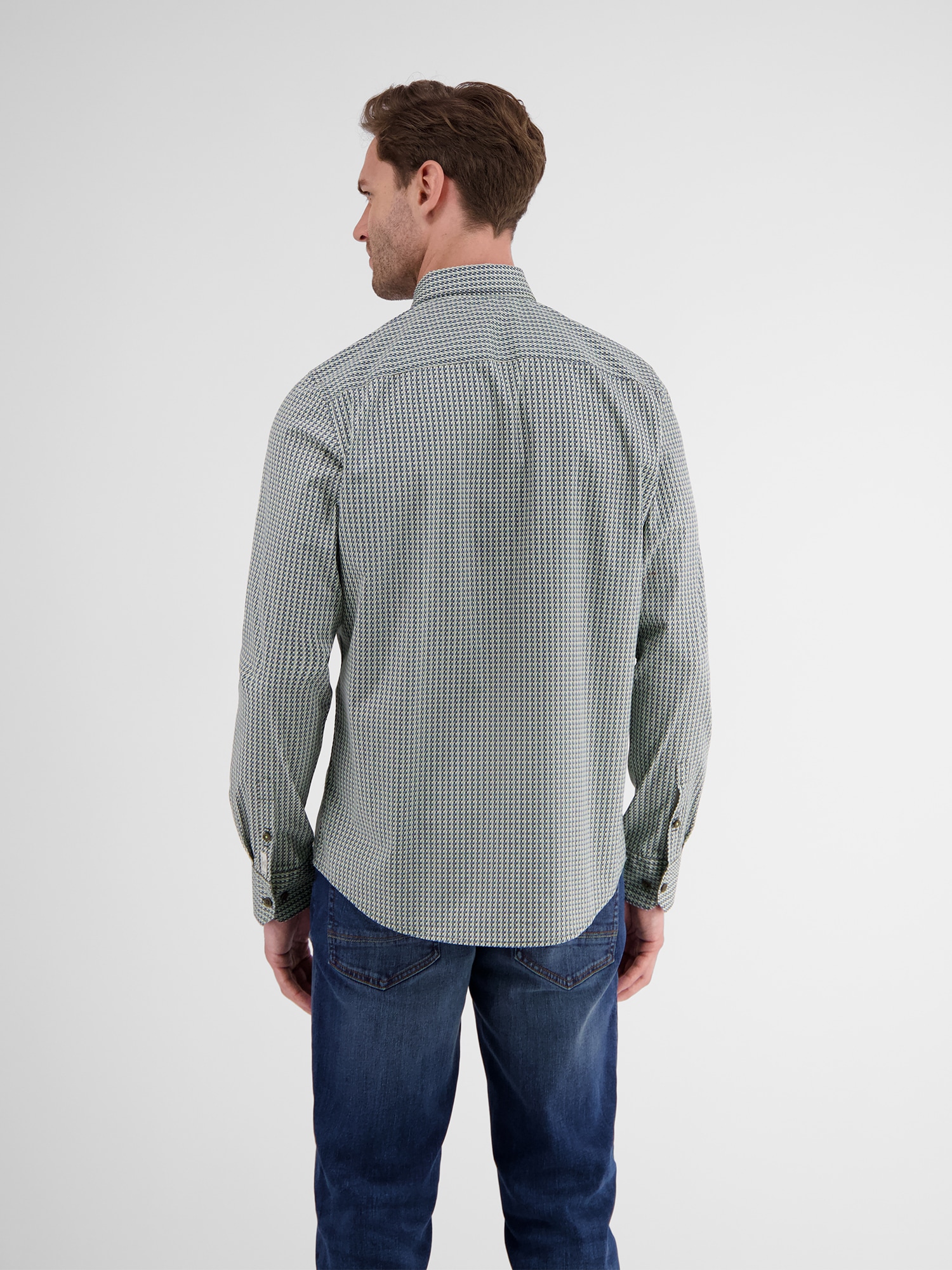 LERROS Langarmhemd »LERROS Herren Langarmhemd in Poplin-Stretchqualität«