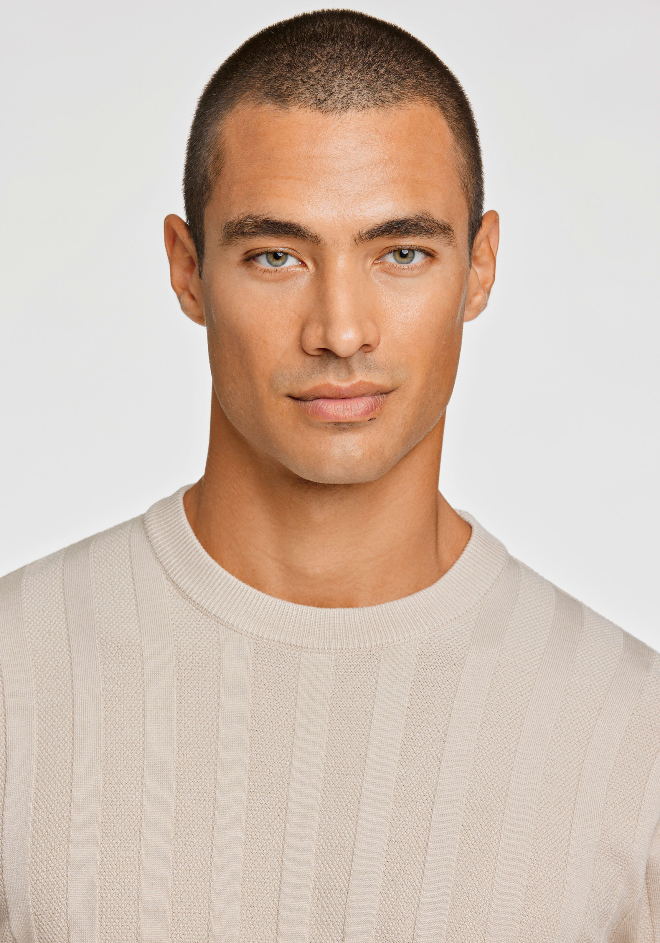 LINDBERGH Kurzarmpullover mit Struktur-Muster