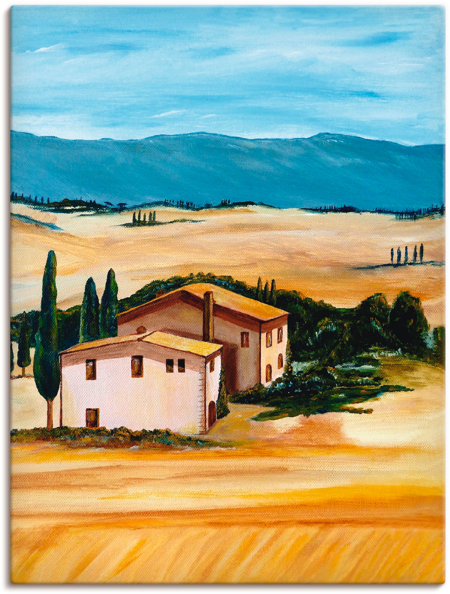 Größen St.), Felder, Artland »Sommer verschied. (1 der Toskana«, Wandbild in bei Leinwandbild in als OTTO