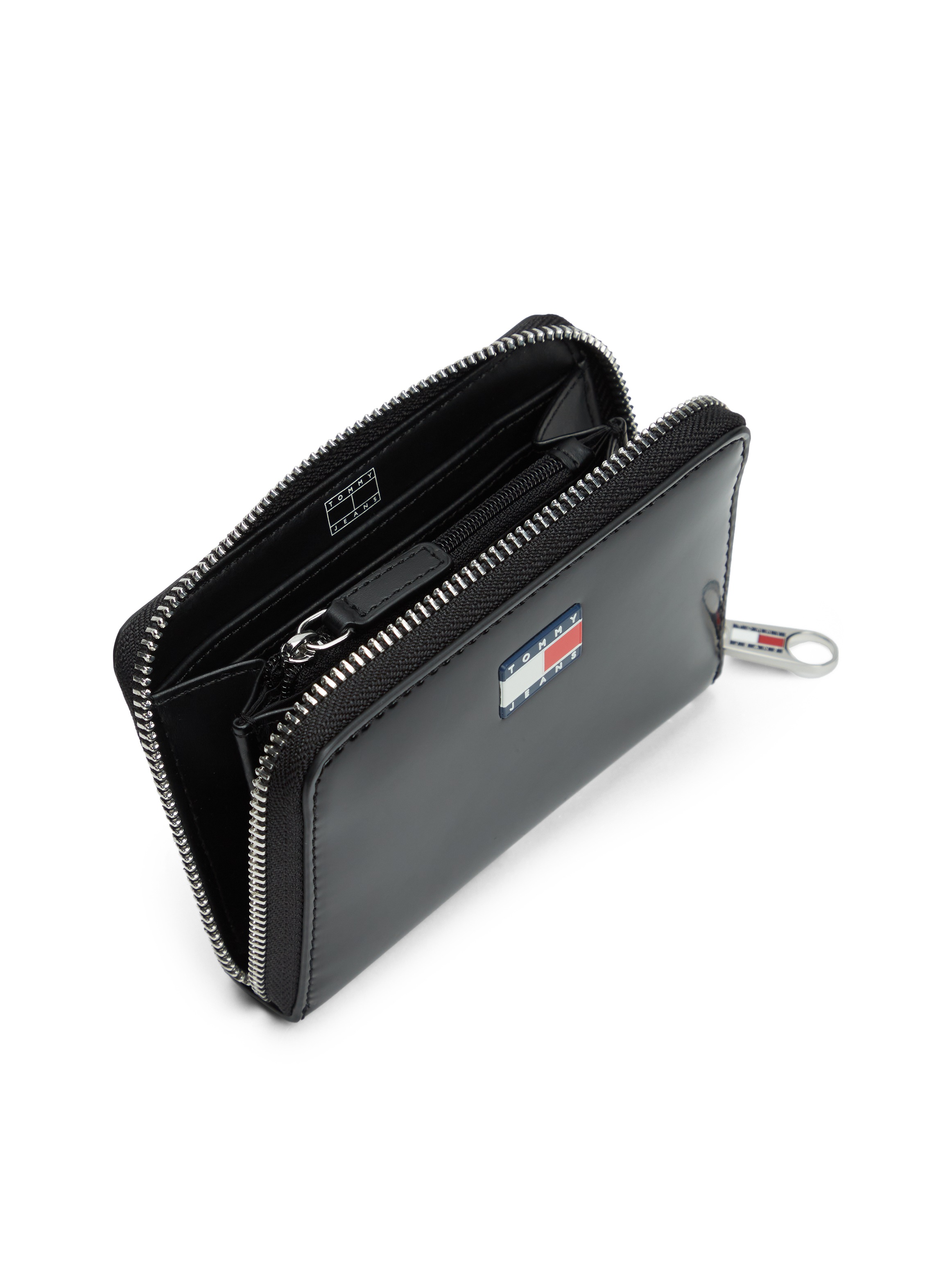 Tommy Jeans Geldbörse »TJW MUST MED ZA« , Damen Geldbeutel, Portemonnaie mit typischer Logoflagge